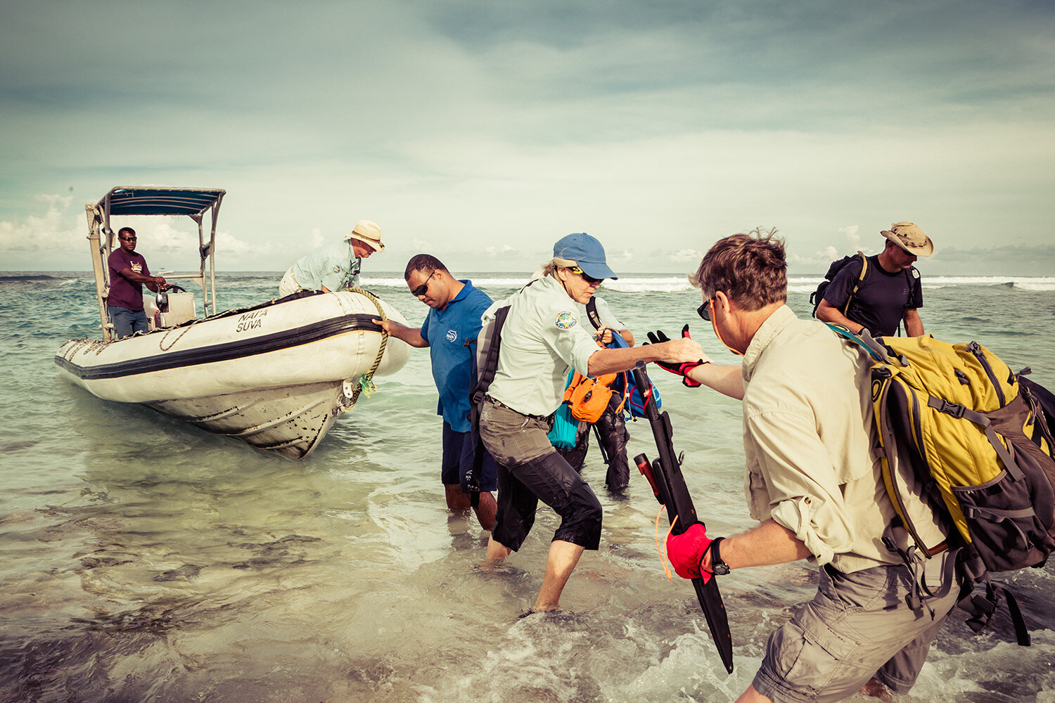 GETTING ASHORE AT NIKU 