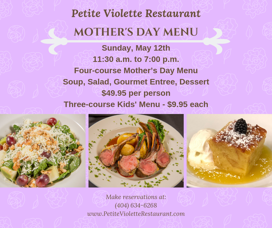 Mother's Day Special Menu