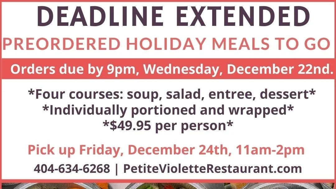 Deadline extended for Preordered Holiday meals to go