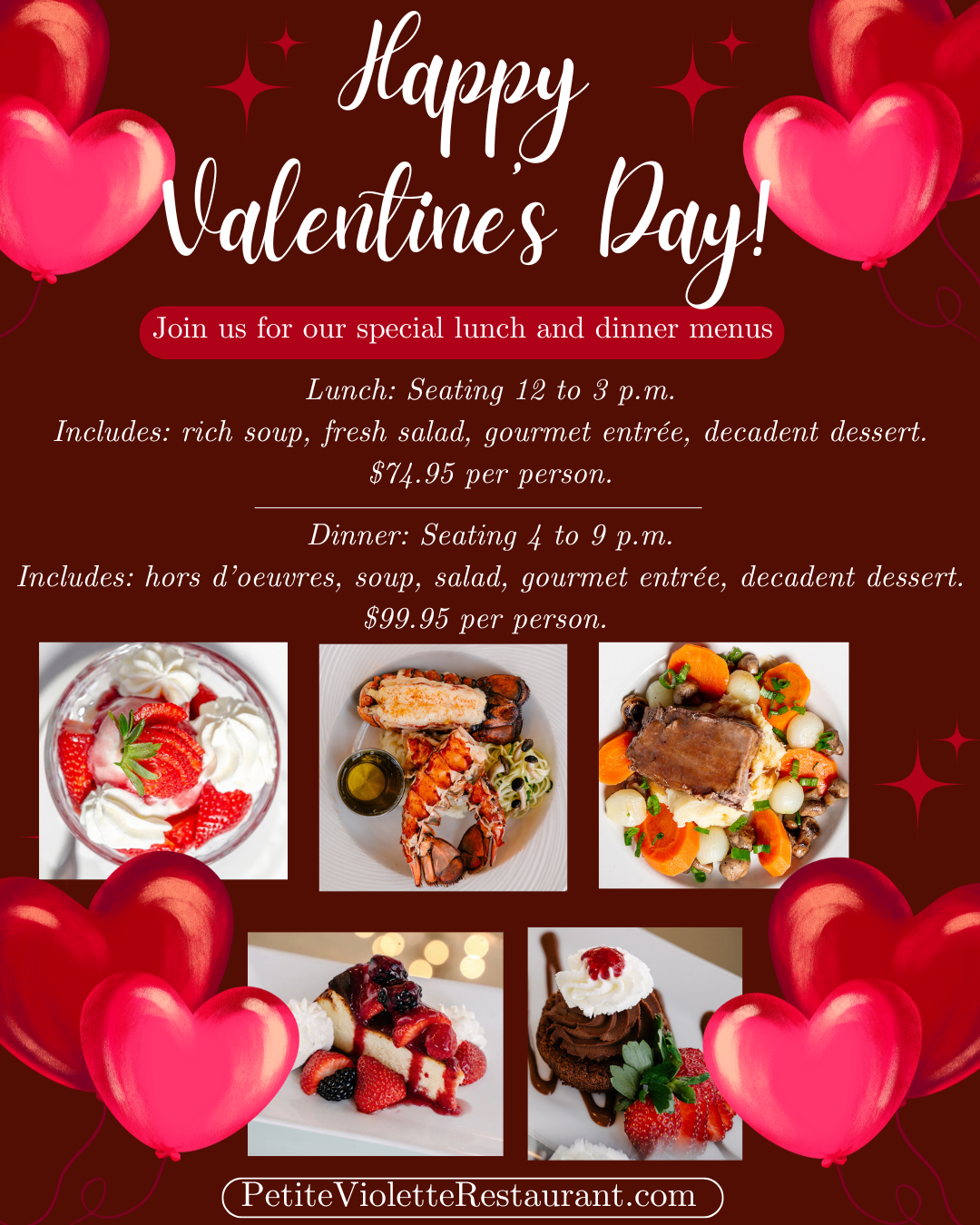 Valentine's Day Prix-Fixe Menu