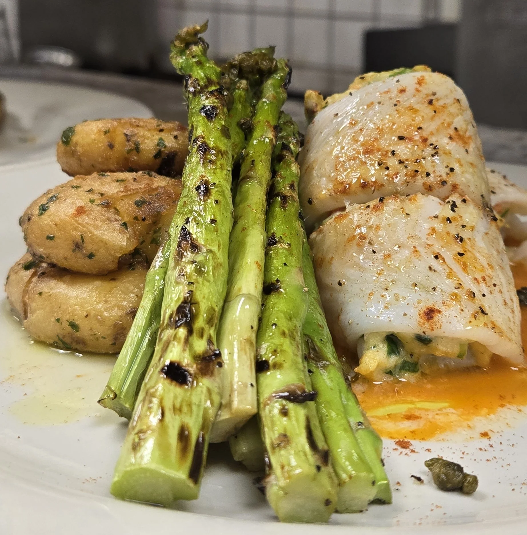 Dinner Special: Shrimp and Herb-Stuffed Flounder