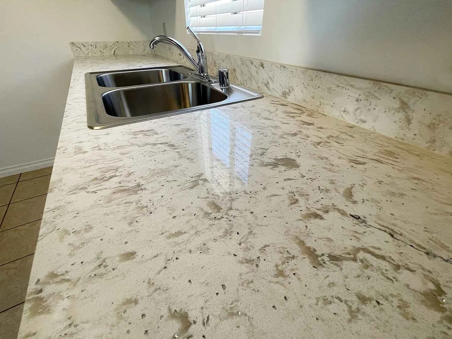  Quartz counters in kitchen and bathrooms 