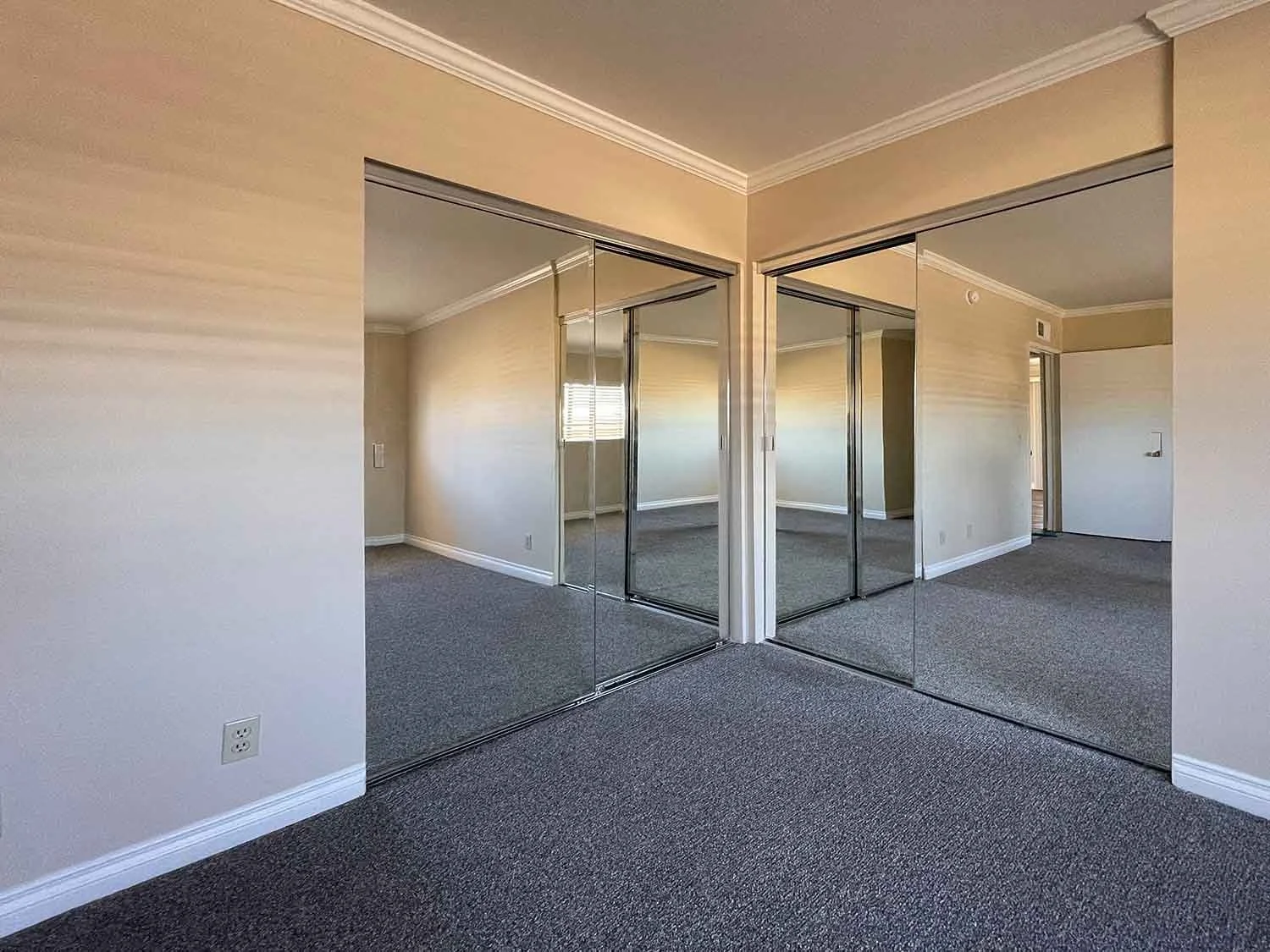 DOUBLE mirrored closets in the second bedroom! 