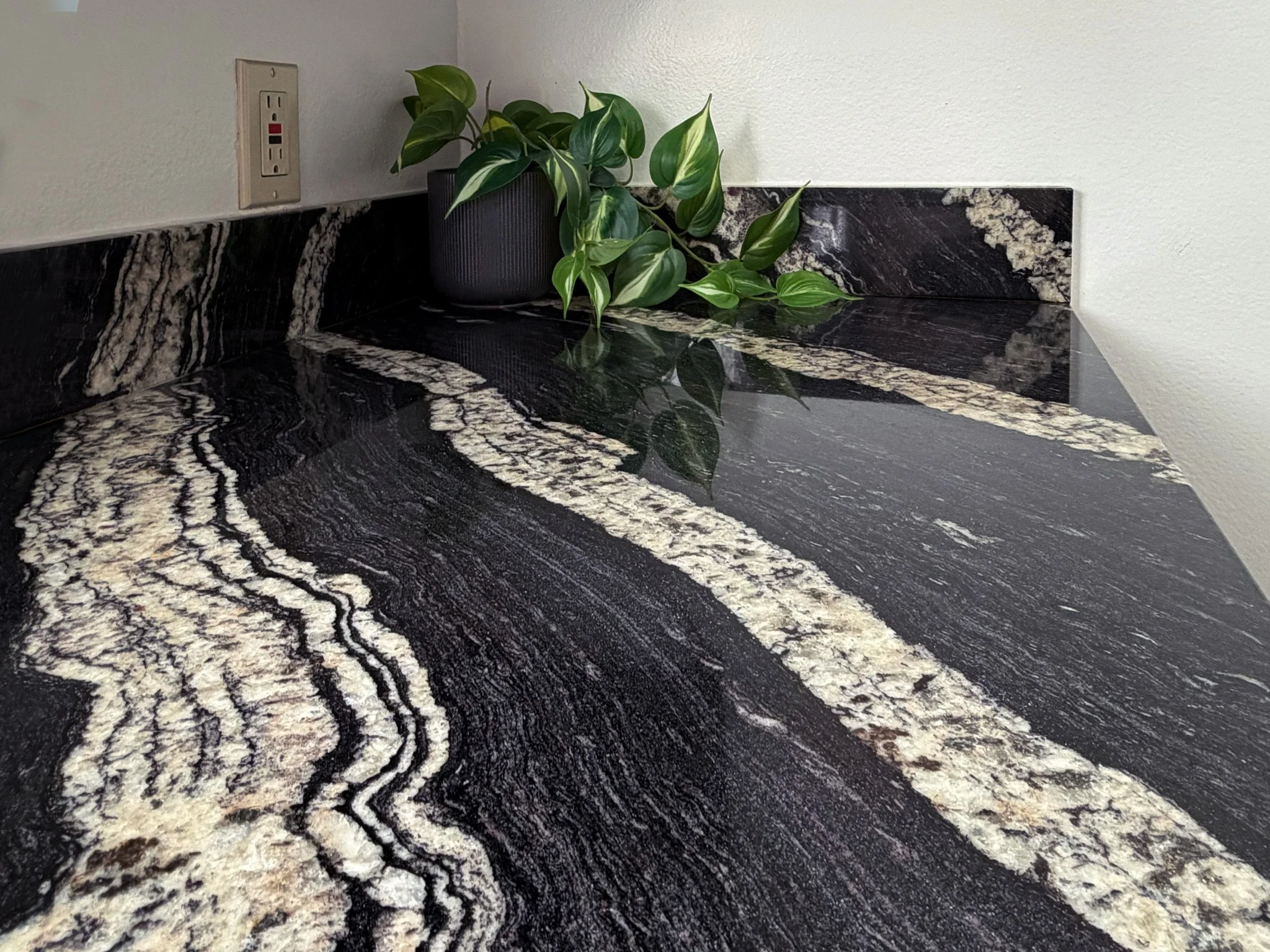   Striking and elegant custom stone countertops!  