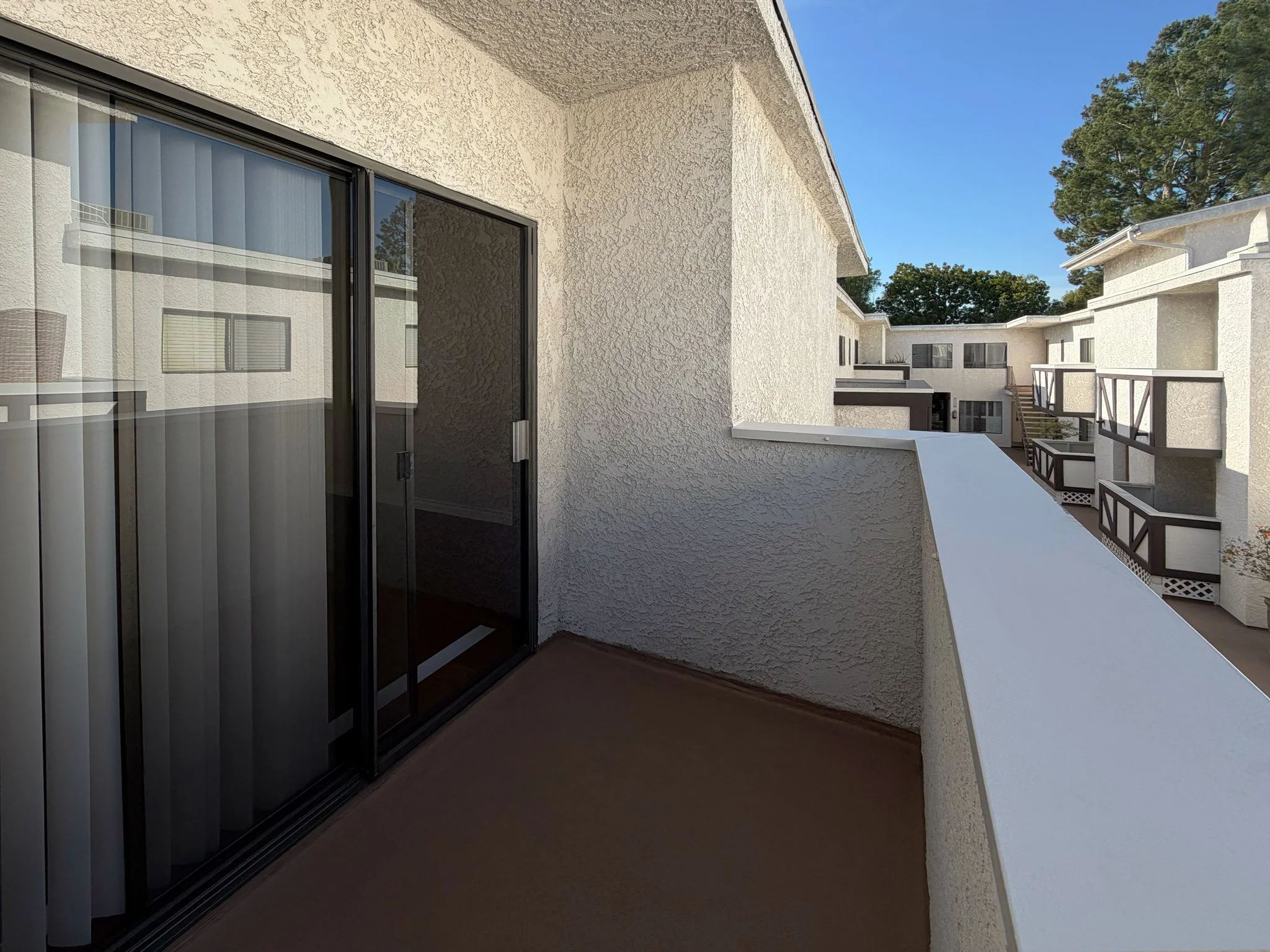   Sunny patio extends your living space to the outdoors  