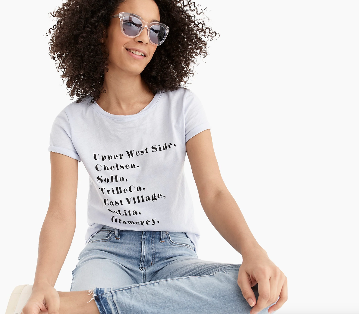 Camilla Atkins, CATKINS DESIGN for J. Crew Spring 2019, New york neighborhoods  screen printed tee shirt- women's apparel.png