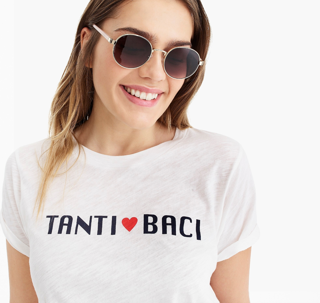 Camilla Atkins, CATKINS DESIGN for J. Crew Spring 2019, Tanti Baci screen printed tee shirt- women's apparel.png