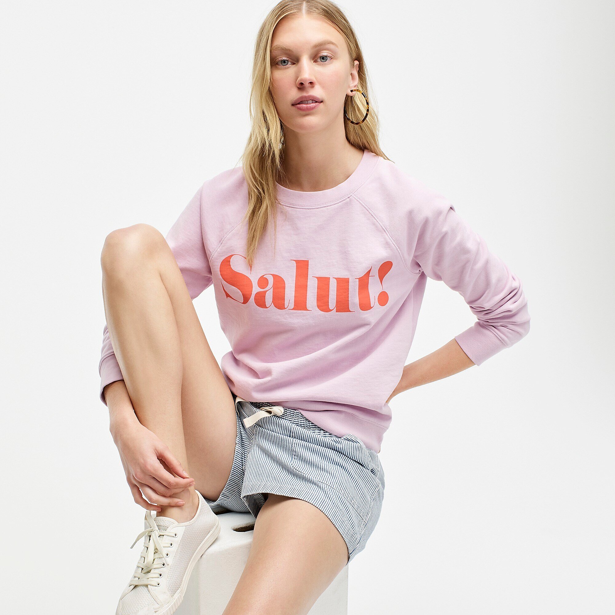 Camilla Atkins, CATKINS DESIGN for J. Crew, Summer Sault lavender screen printed sweatshirt.jpeg