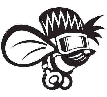 4 x 5 " FIVEL STICKER - Black