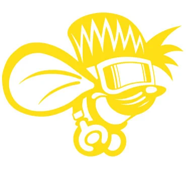 Copy of 4 x 5"  FIVEL STICKER - Yellow