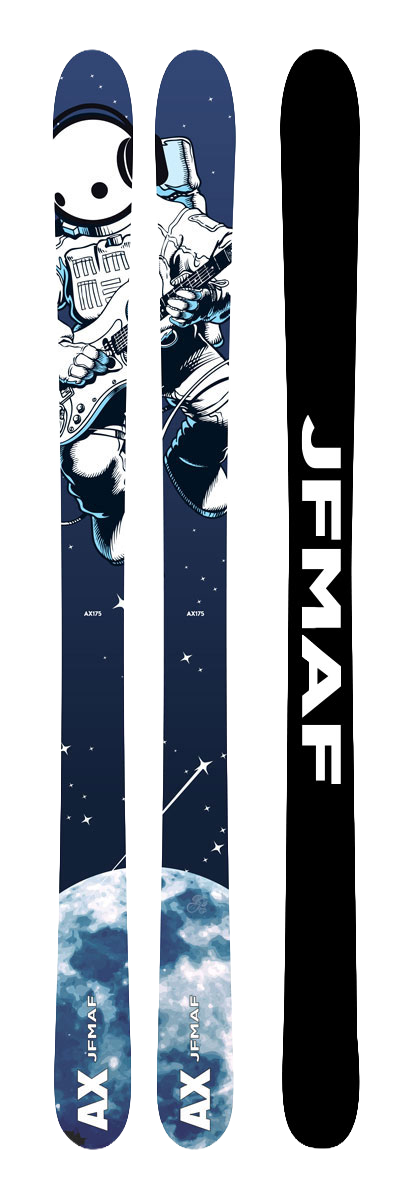 JFMAF "AX" Twin Tip/All Mountain Freestyle Hybrid Skis