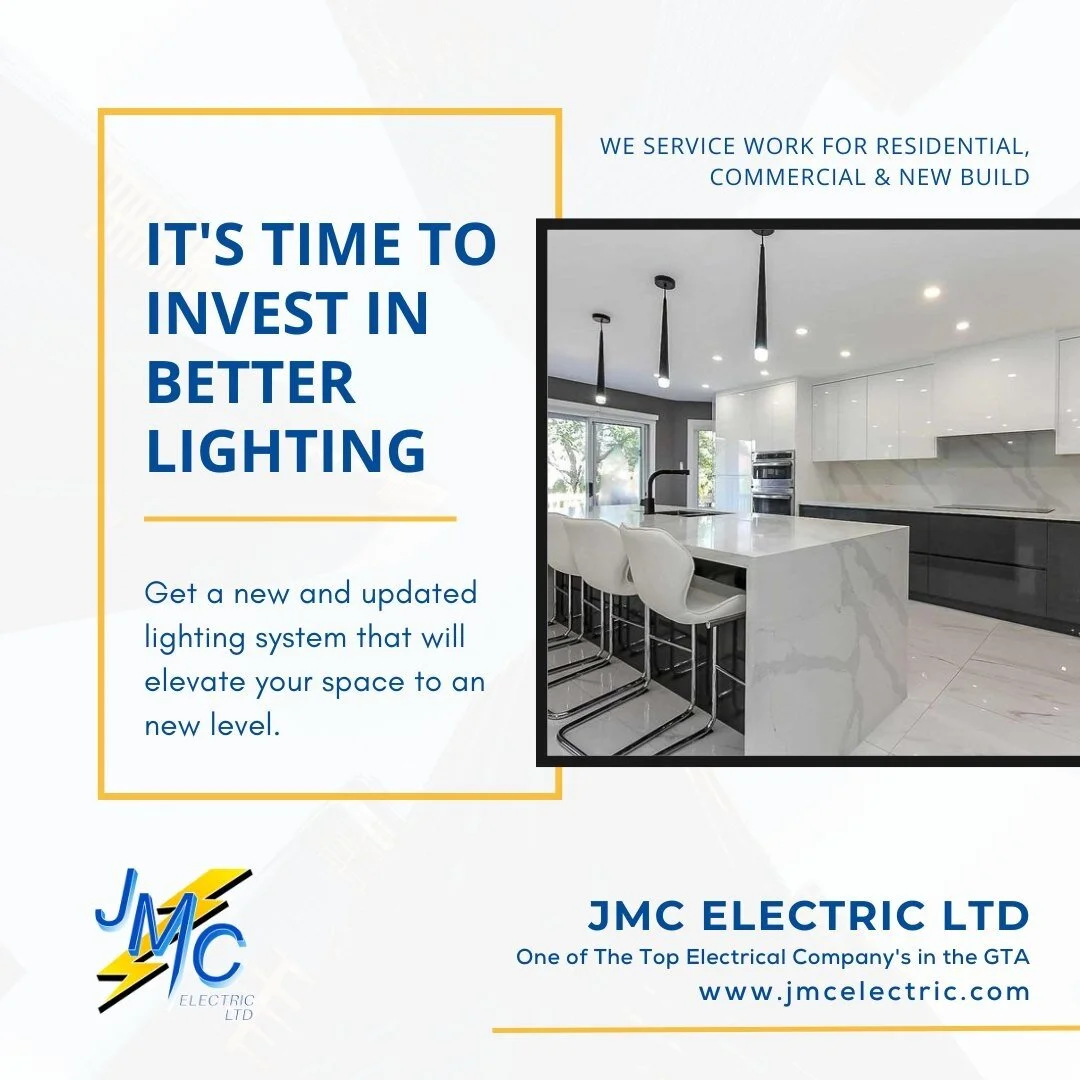 Need to upgrade your home interior lighting? A new year means a new plan, to invest in proper lighting solutions. Call JMC Electric Ltd today or visit their website at www.jmcelectric.ca to book an appointment. JMC Electric Ltd offers lighting soluti