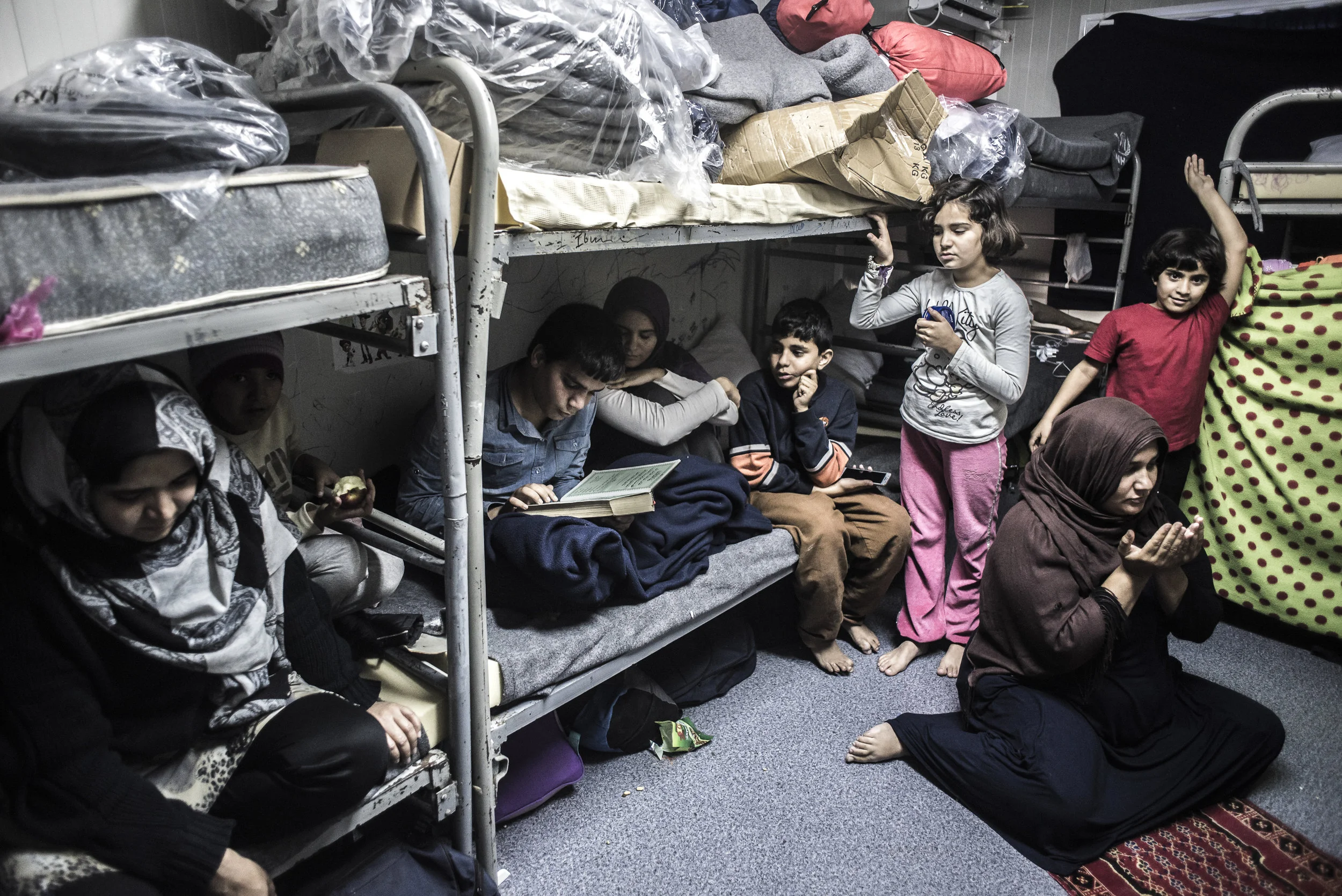 After the Taliban killed 8 of their family members in Pakistan, they decided it was time to leave the country and head off to Europe. Highly educated as they are, they have been inside this container for around 9 months already. Their children haven't gotten any education for 2 years. They speak fluent English.