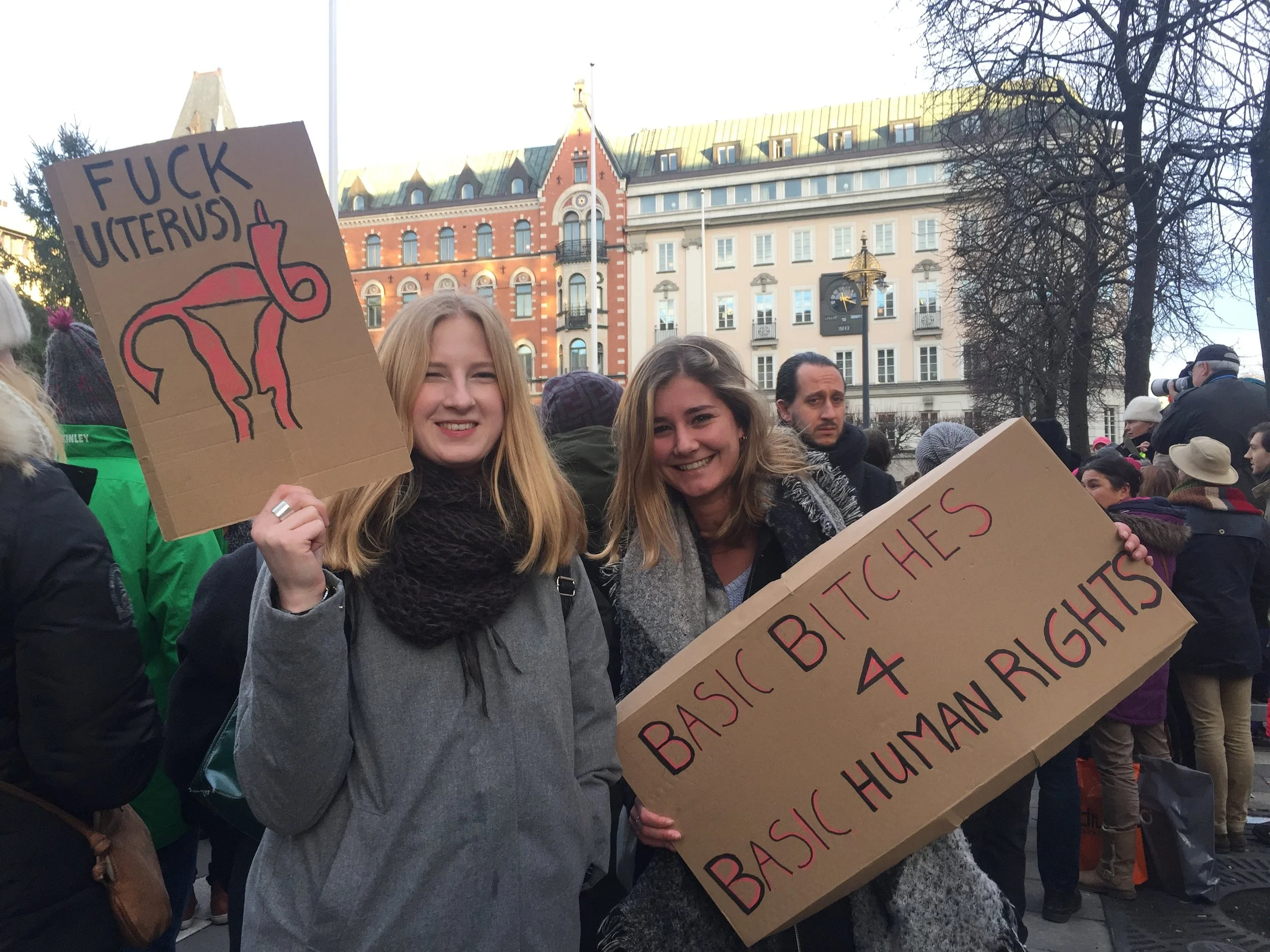 "I was quite impressed by the march - there was a wide variety of people there. From children to the elderly and everyone in between, all the different layers in society were represented. Being a typical Swedish march, there were basically no incidents. The police escorted us all the way to the US embassy, and the atmosphere was positive. Vera Houwaart - Netherlands - in Stockholm