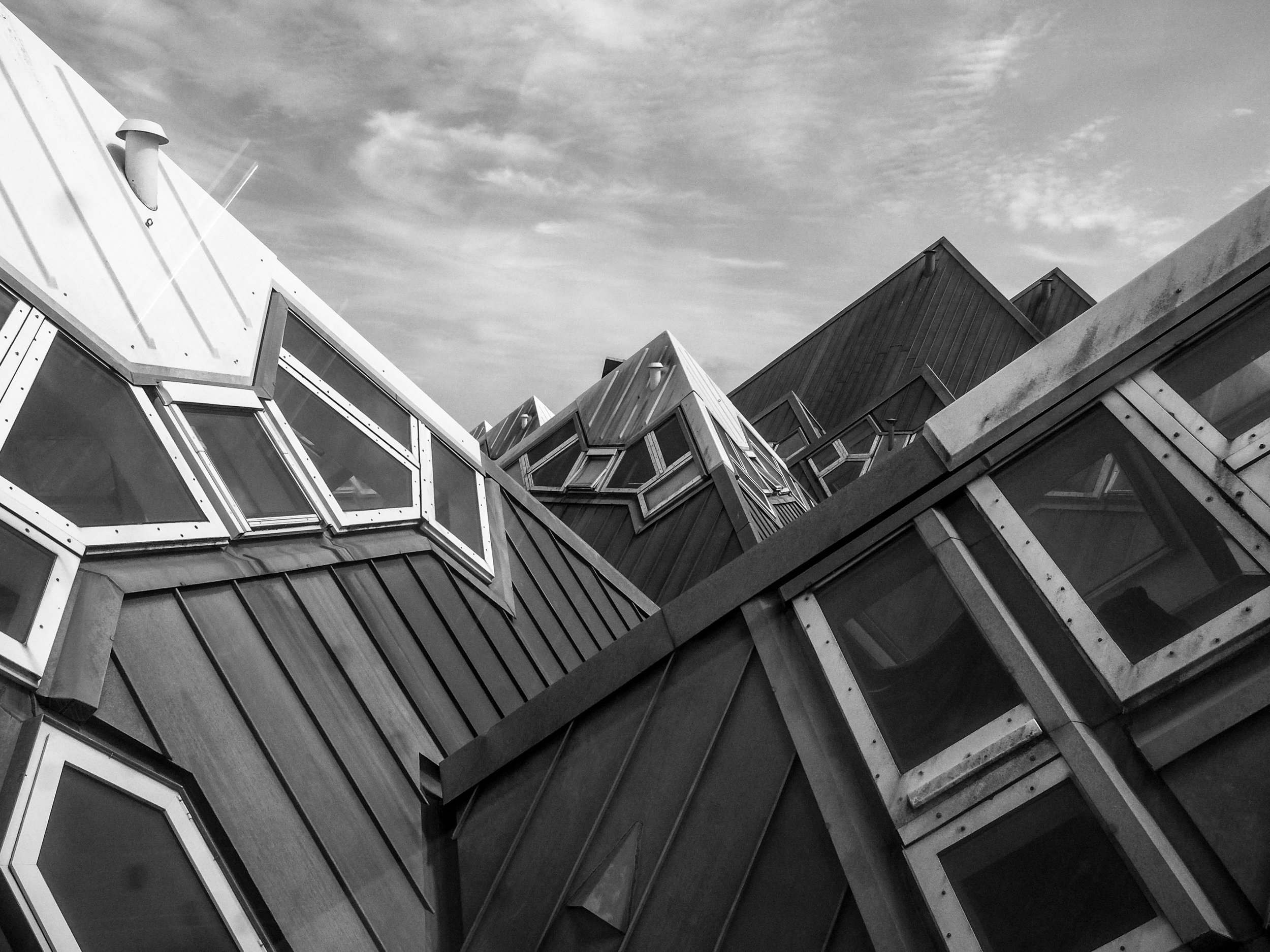 The unique houses near Rotterdam Blaak station.