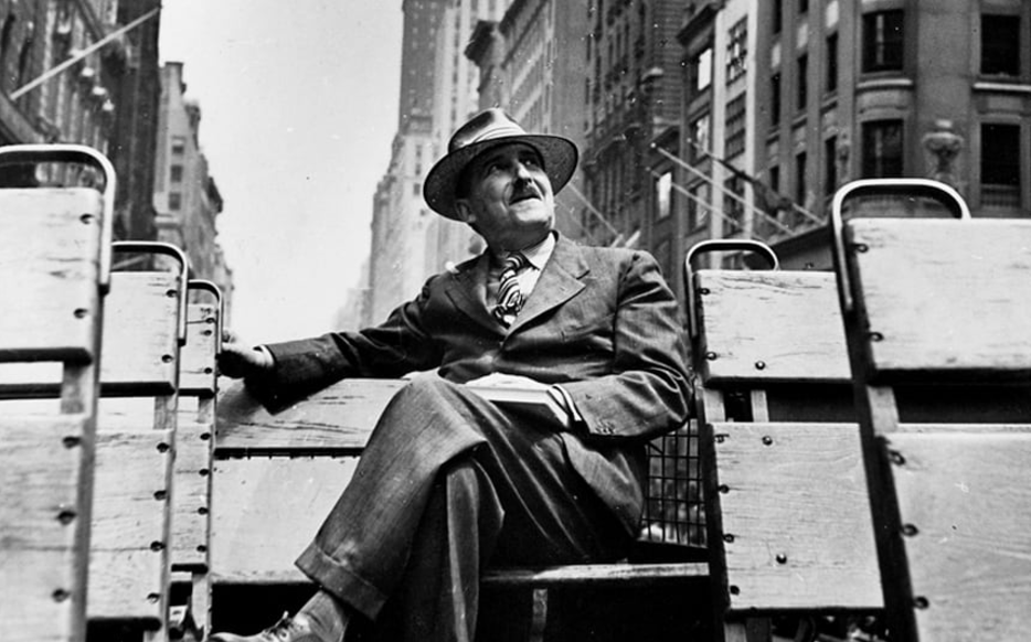 Stefan Zweig on a bus in New York City, 1941 Photo: by Kurt Severin, courtesy of David H Lowenherz, provided to Frances Wilson, The Telegraph