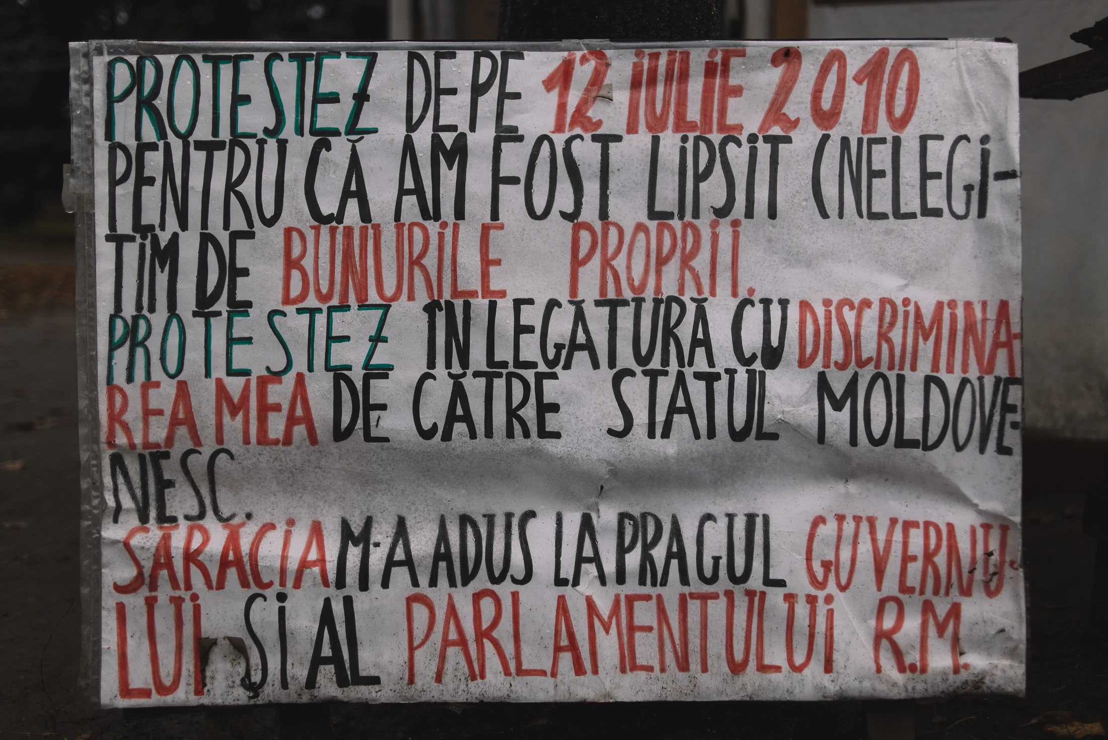 Protesting since July 2010.