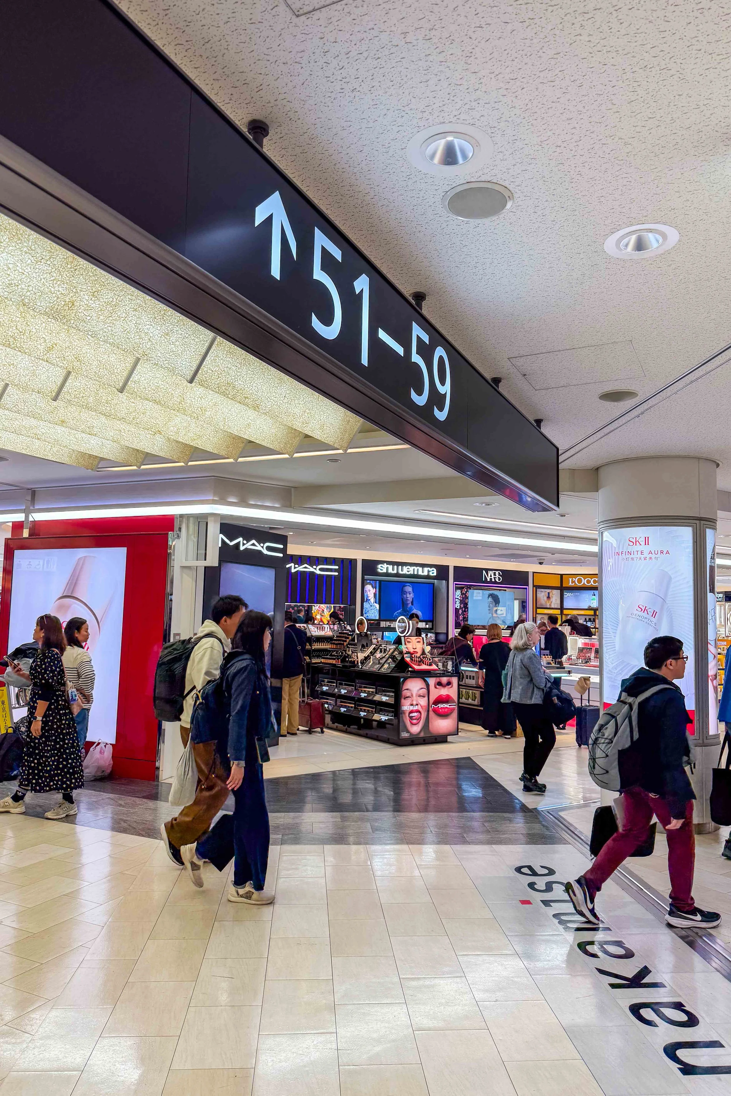 Shopping at Narita airport