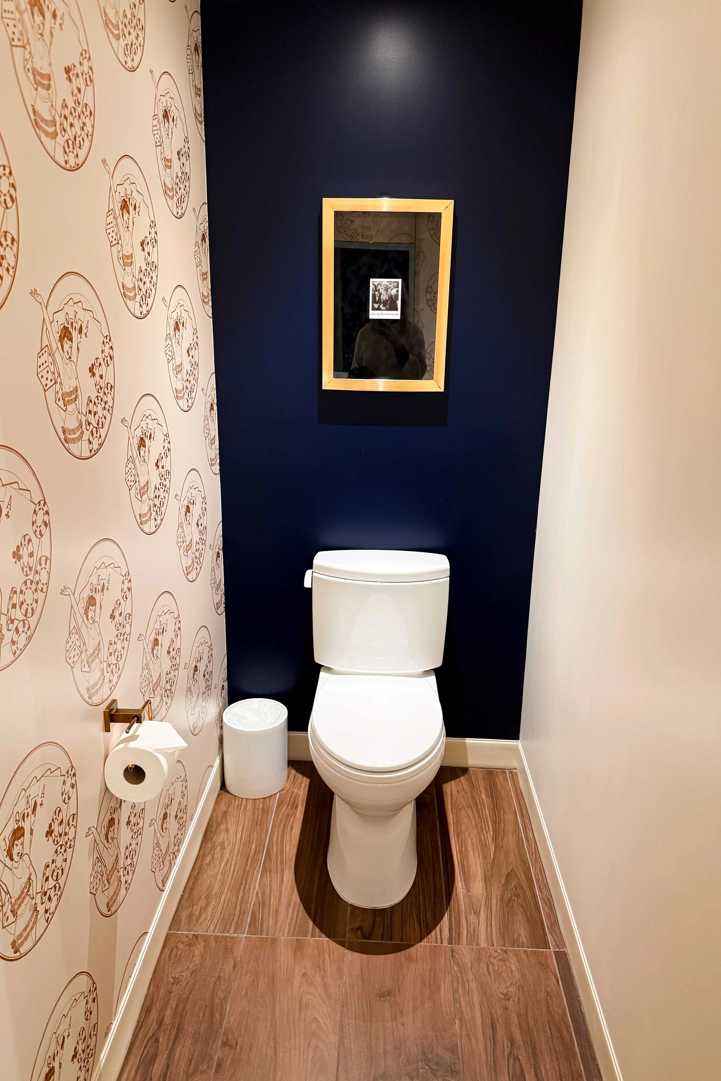 Toilet in the corner