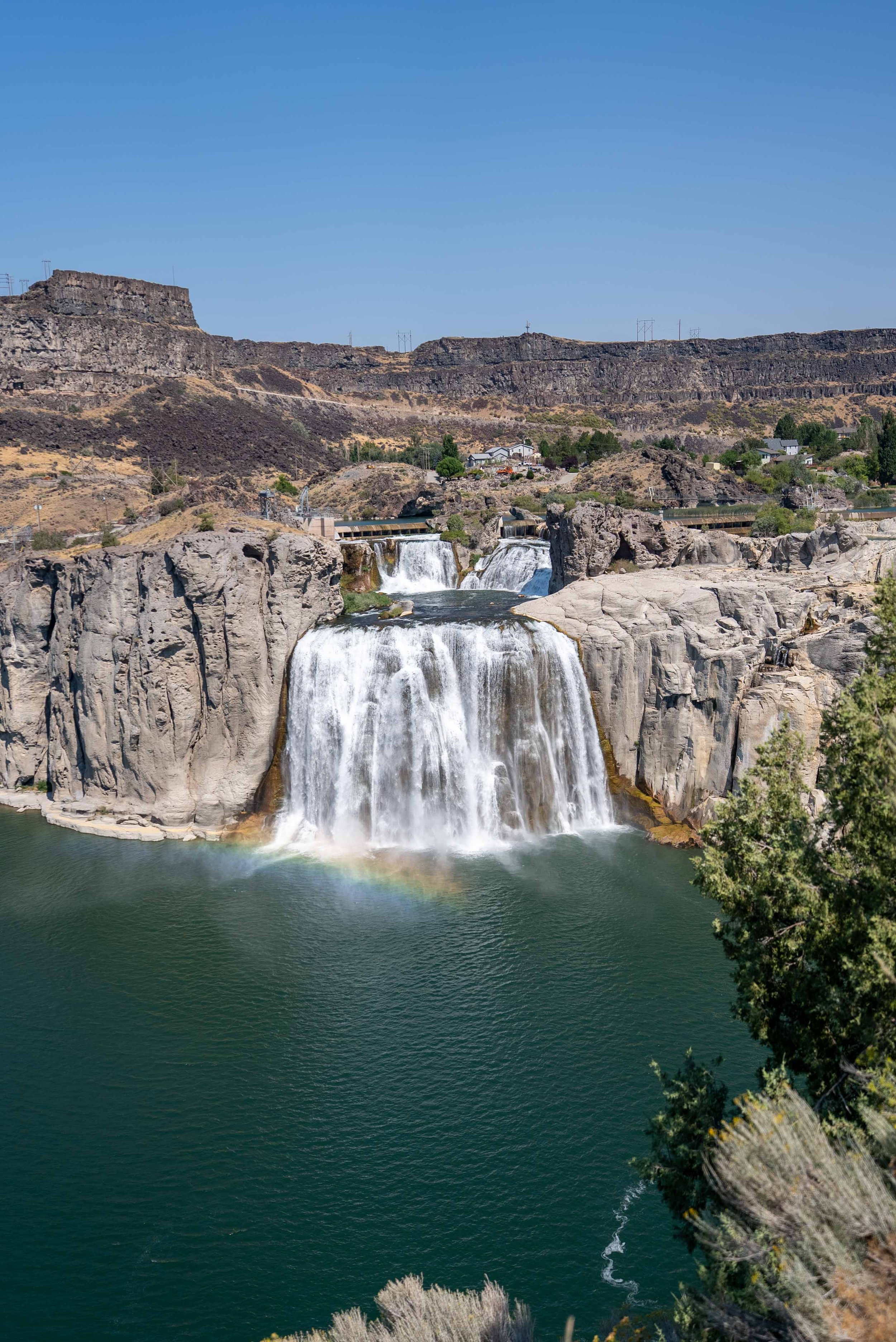 Rainbow in front of Shoshone Falls