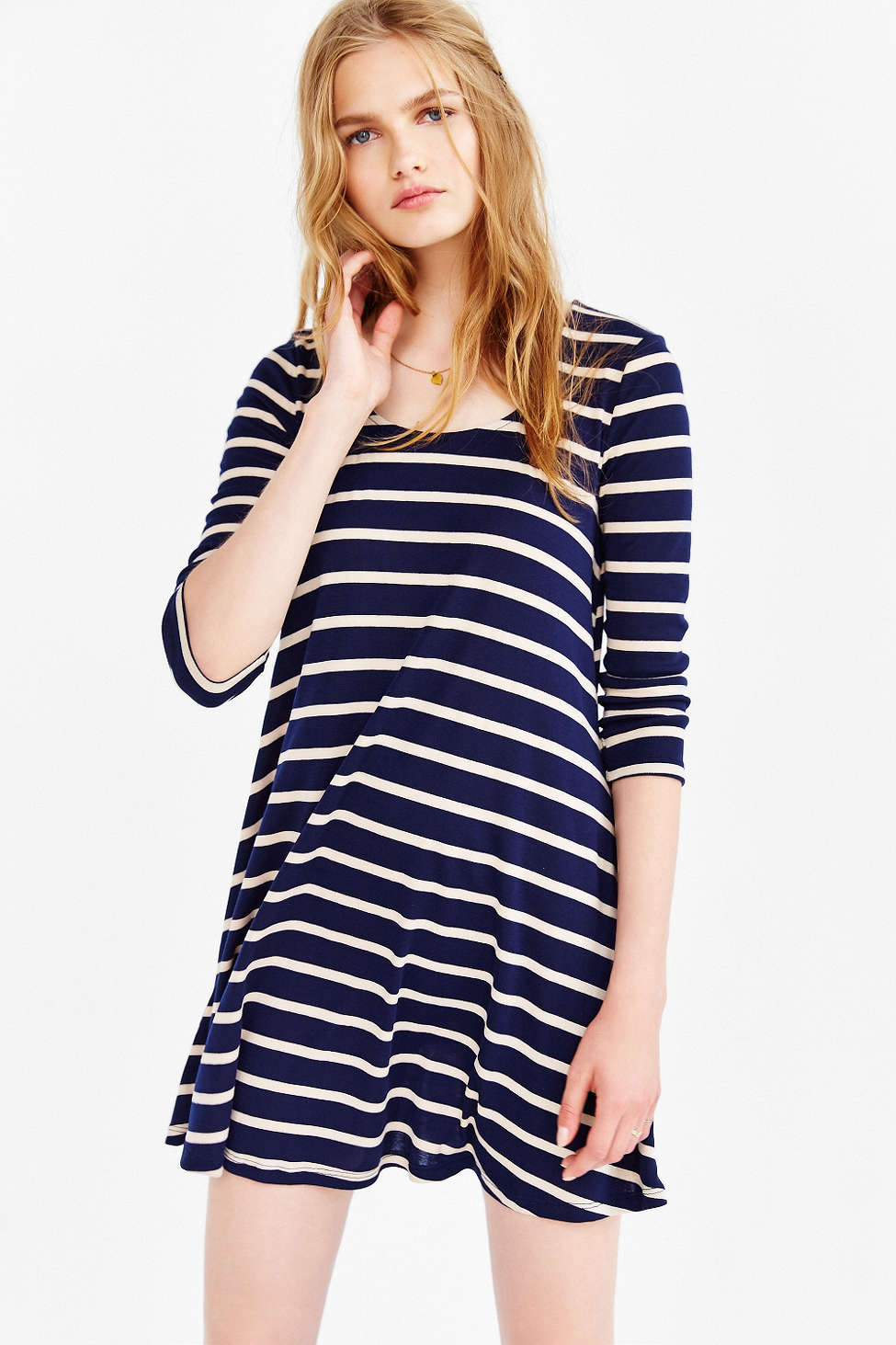 BDG 3/4 Sleeve Swingy Tee Dress