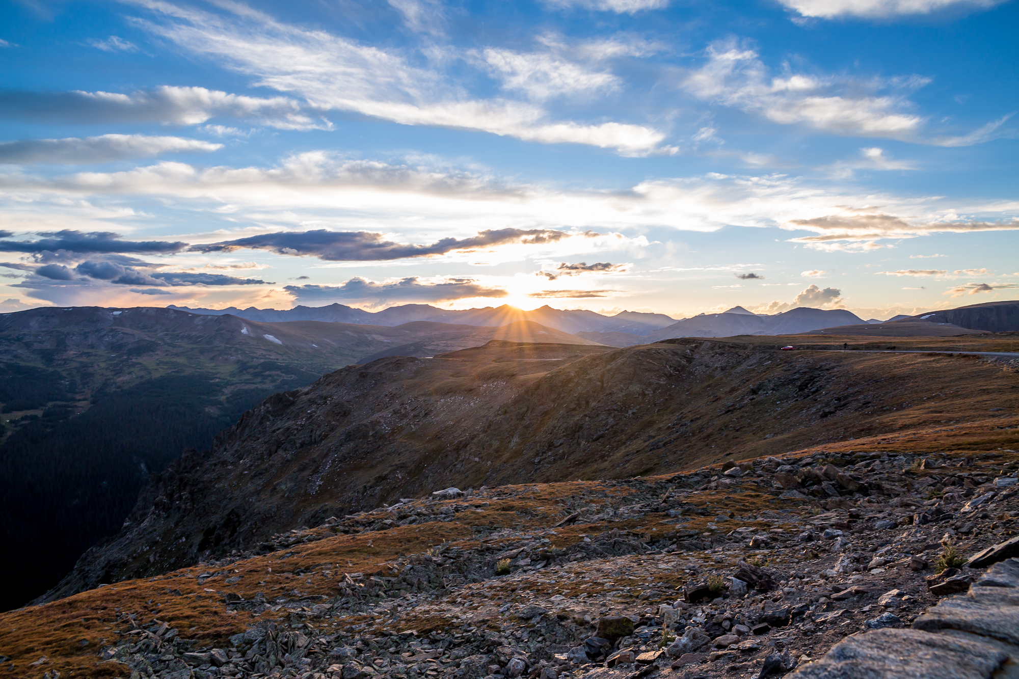 SUNSET AT ROCKCUT OVERLOOK