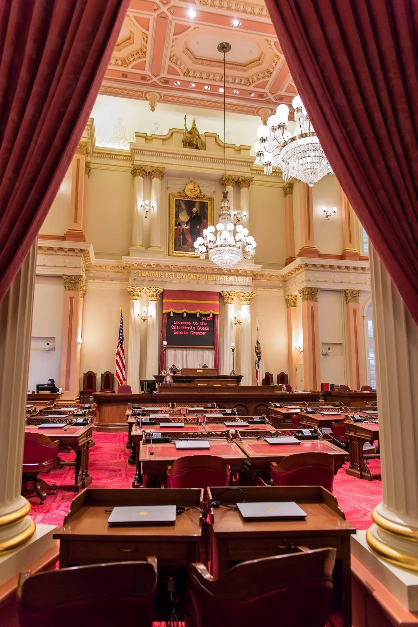 California State Senate - Red represents nobility