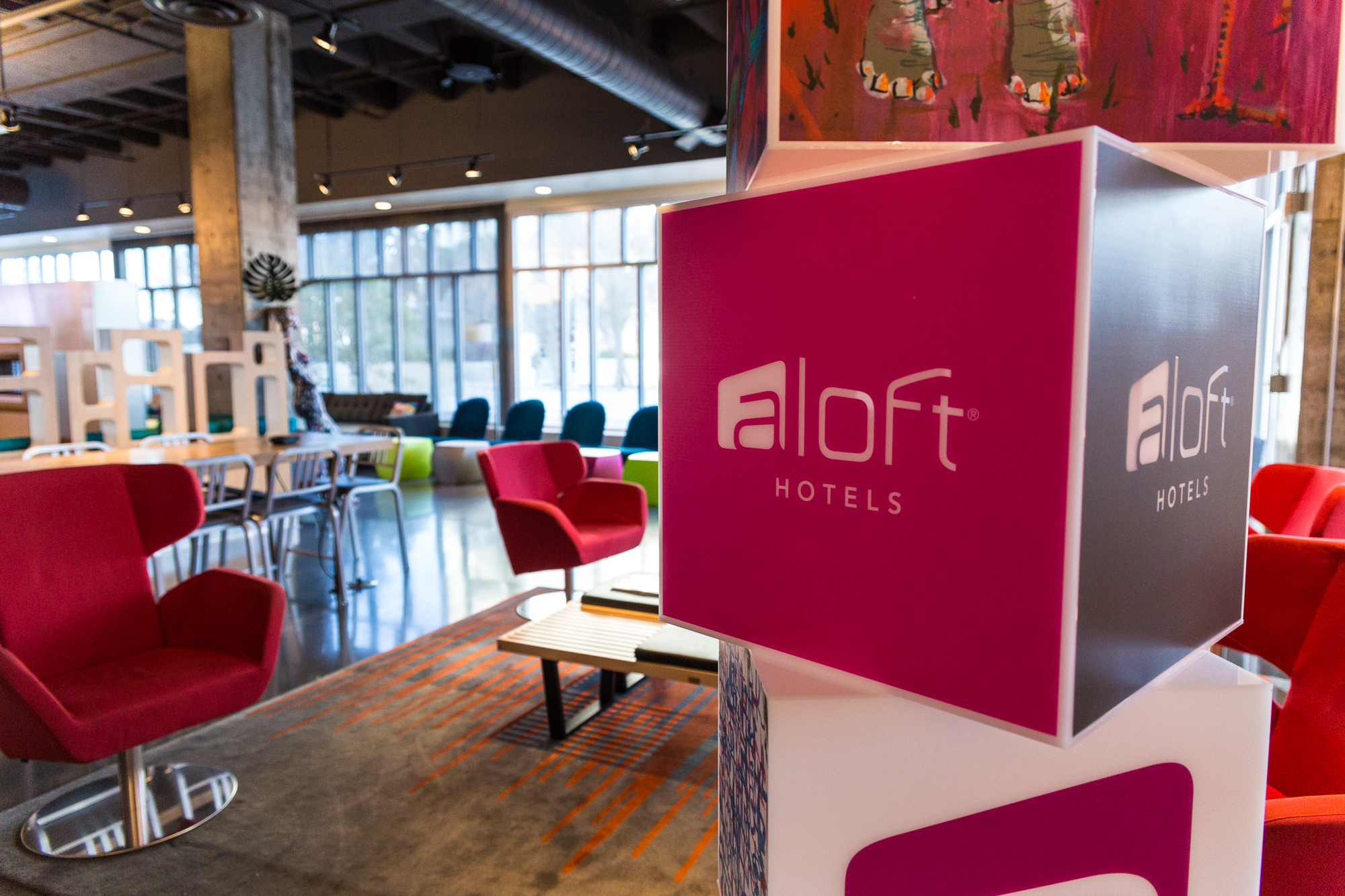 Aloft Hotel Lobby area