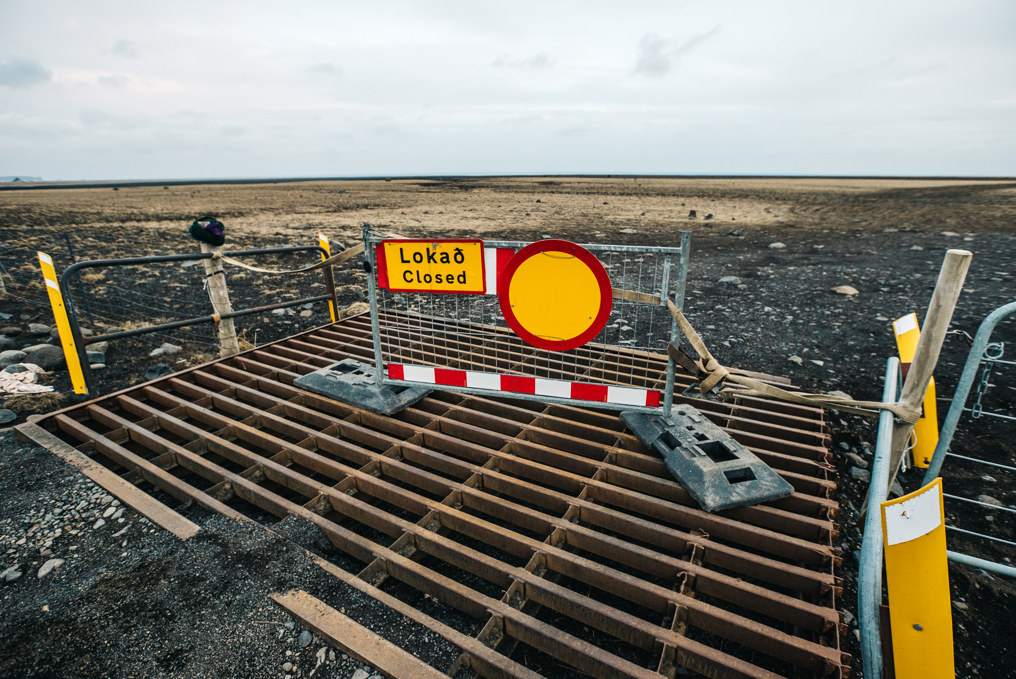 Vehicles are banned from driving on the beach to the plane crash