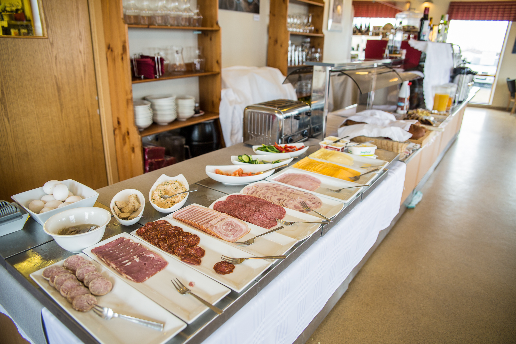 Breakfast buffet at Hali Country Hotel