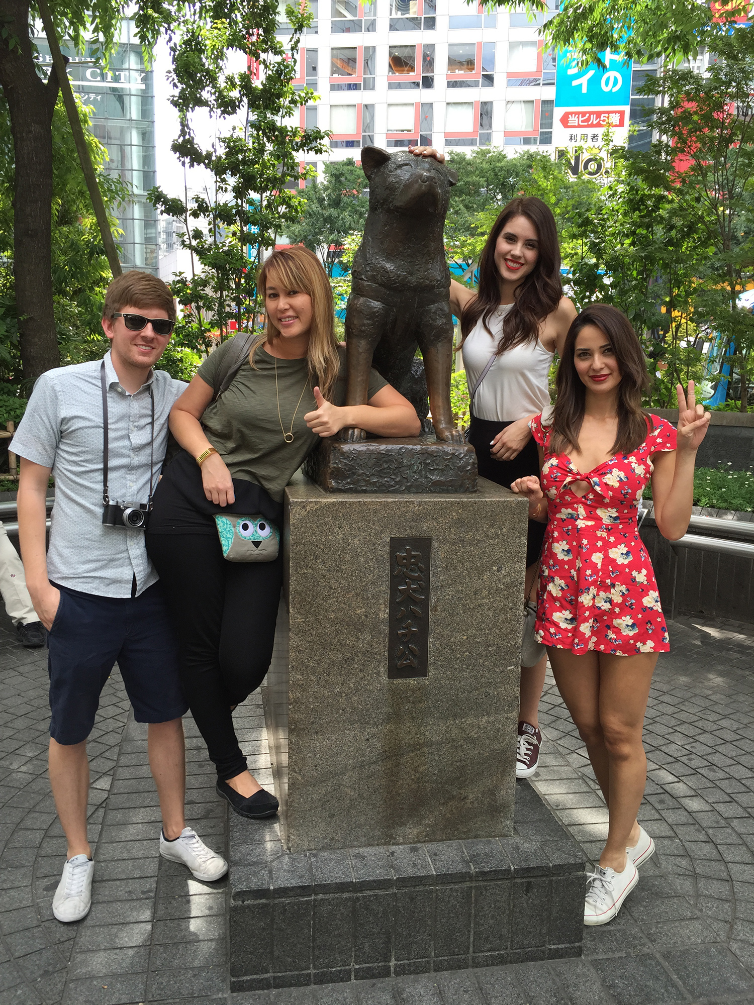 The famous Hachiko meeting spot in Shibuya