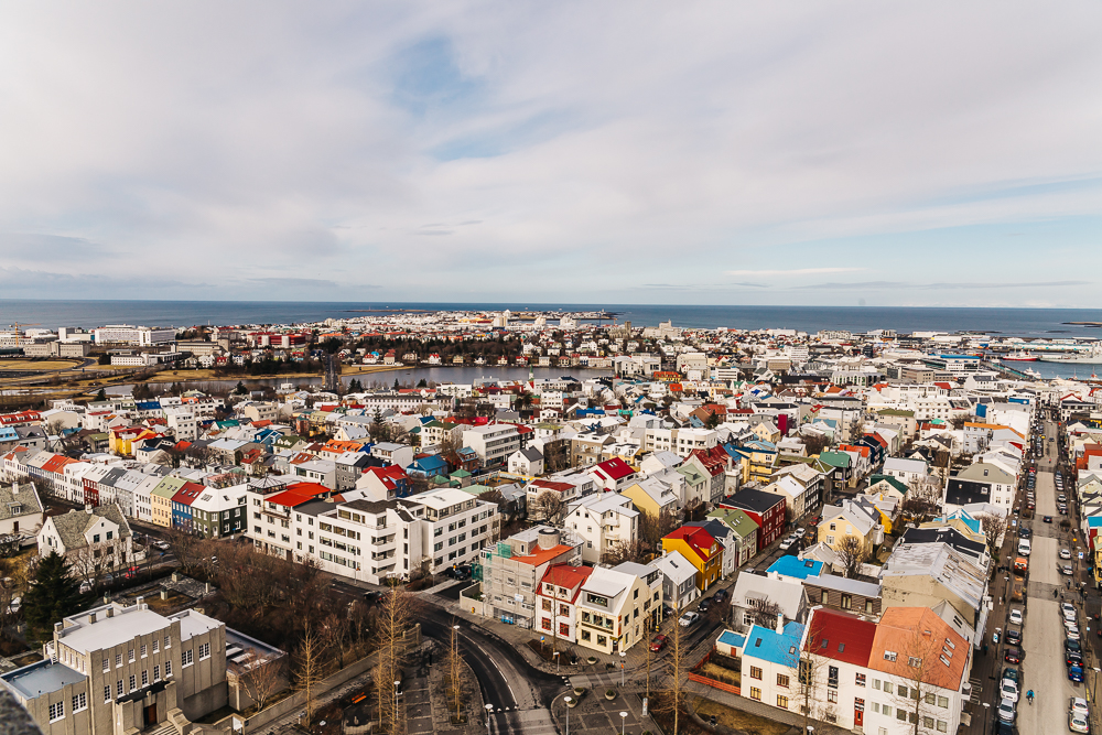 The colorful town of Reykjavik