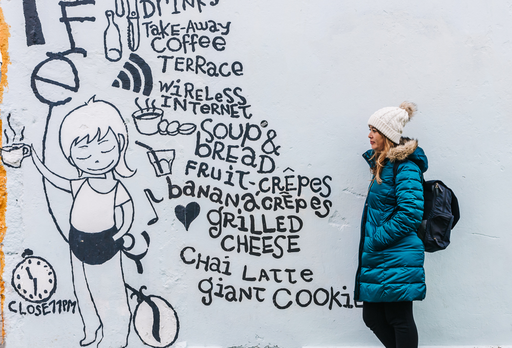 Cute cafe buildings of Reykjavik
