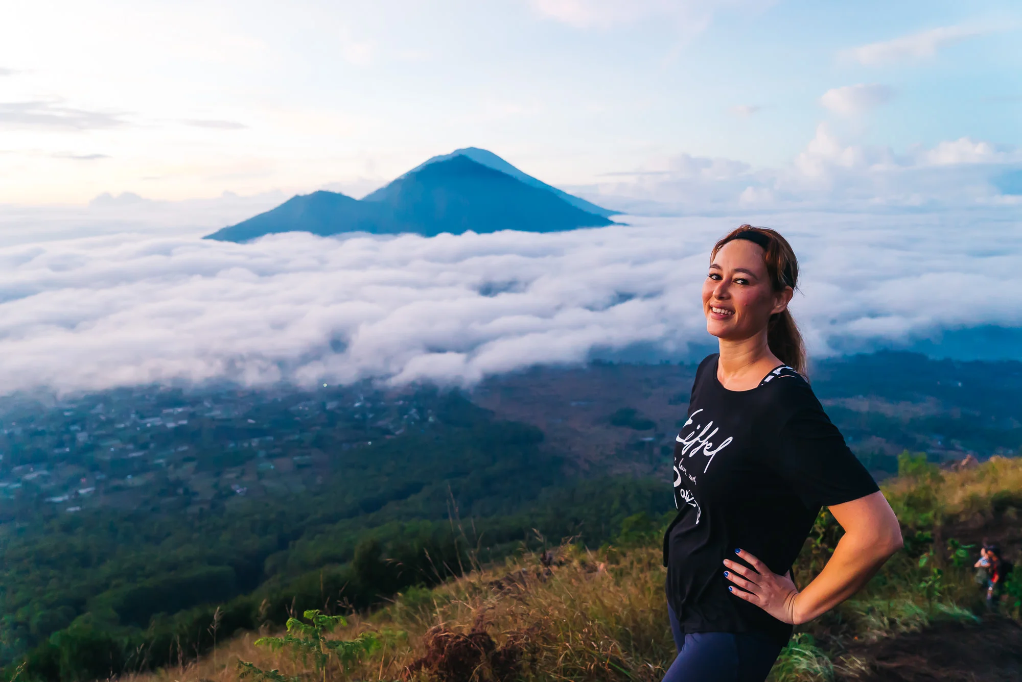 Catching the Sunrise on Top of Mount Batur in Bali