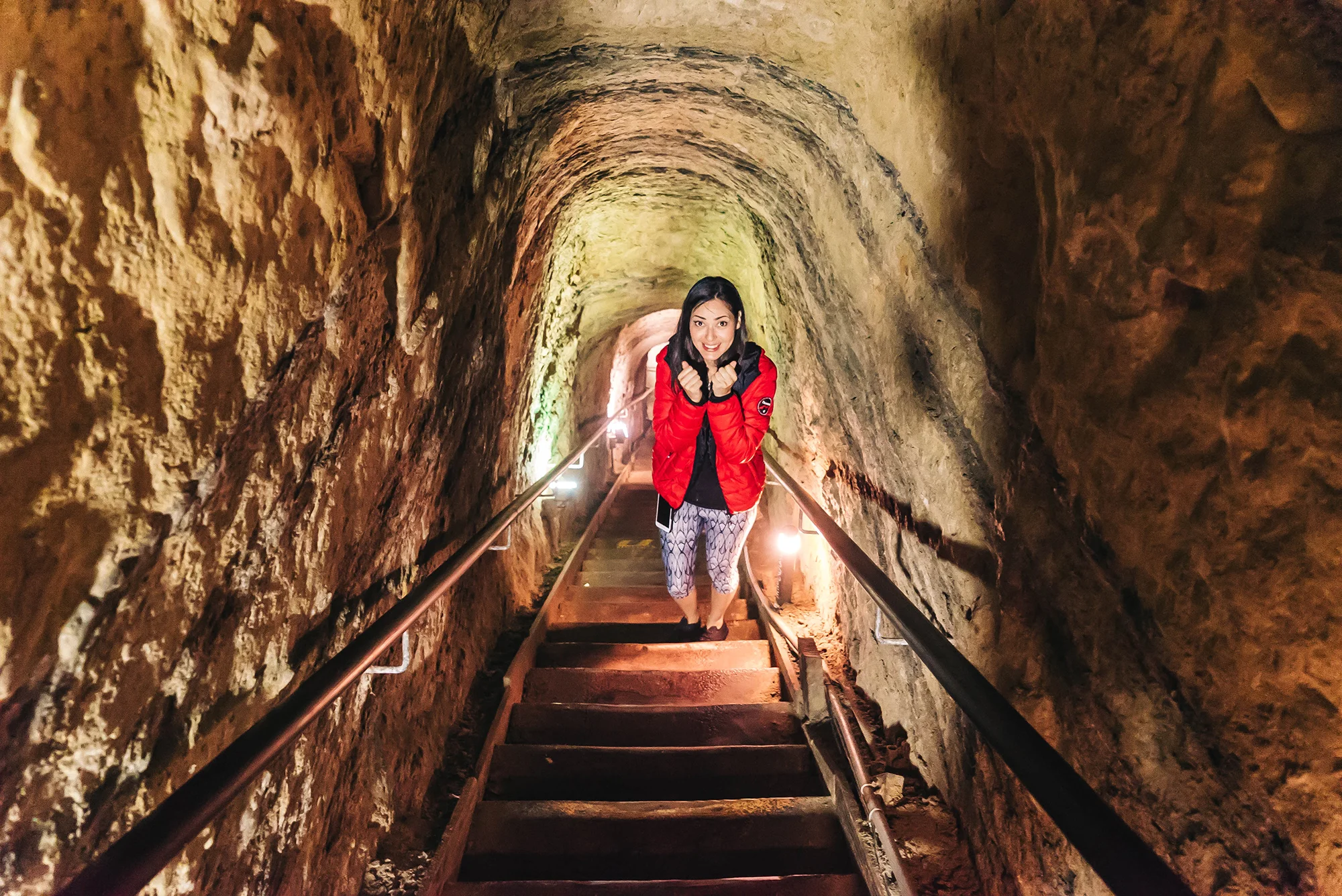 Underground Tunnel to the Sunny Jim Cave in La Jolla, California