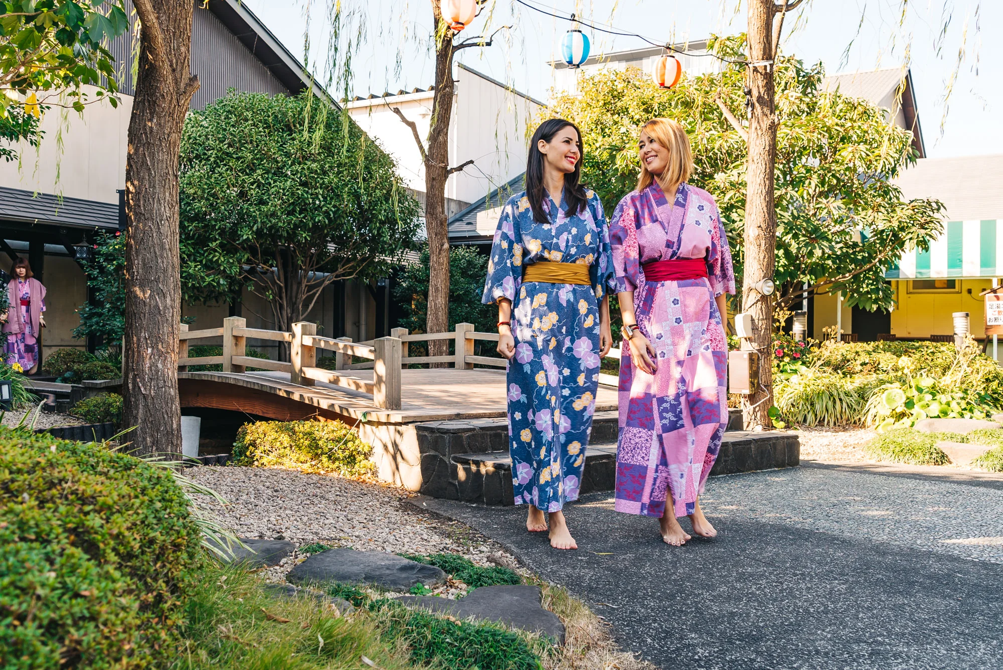 Wear a Traditional Japanese Yukata at Oedo Onsen Monogatari