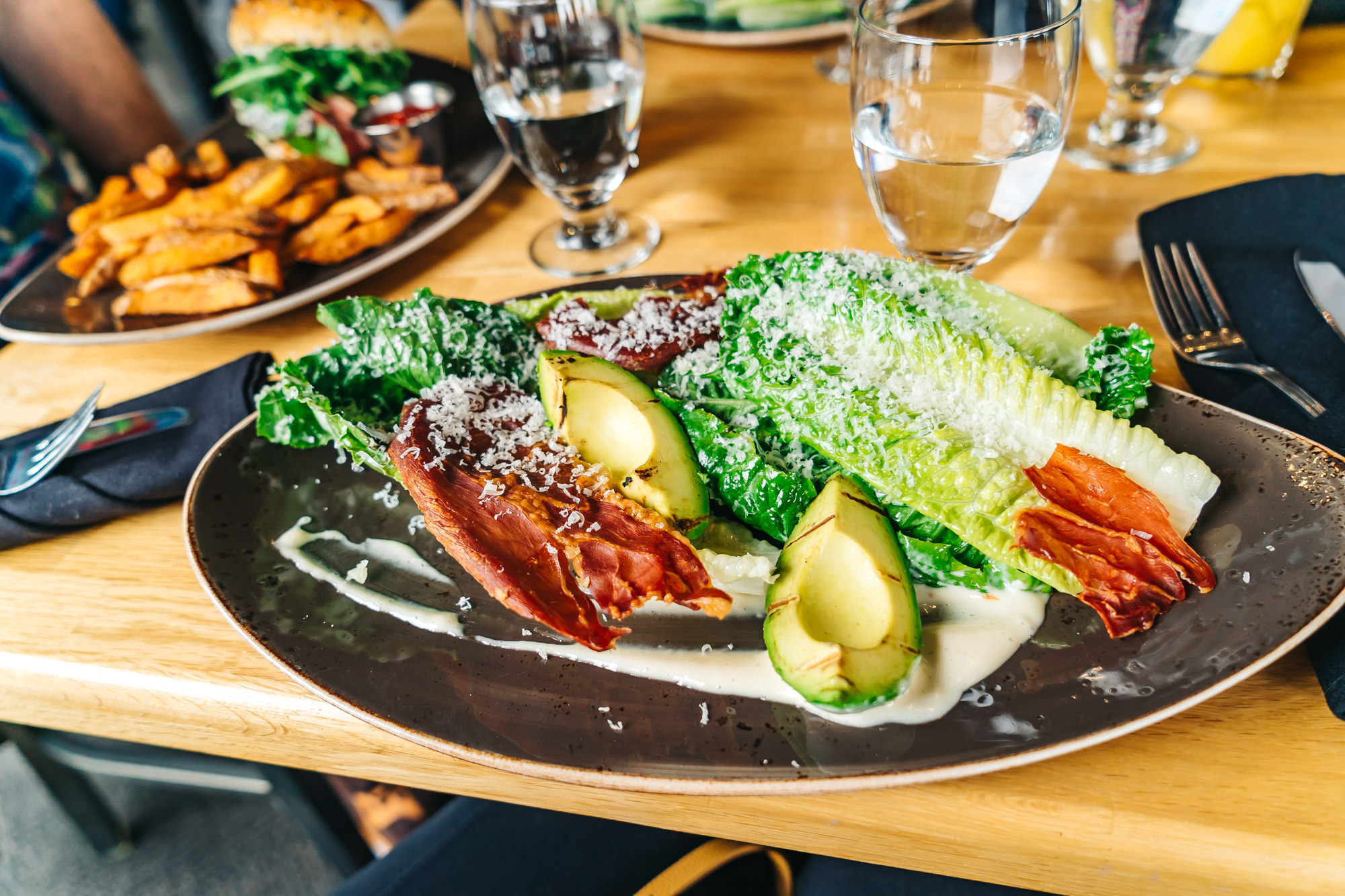 Caesar Salad with Fried Prosciutto