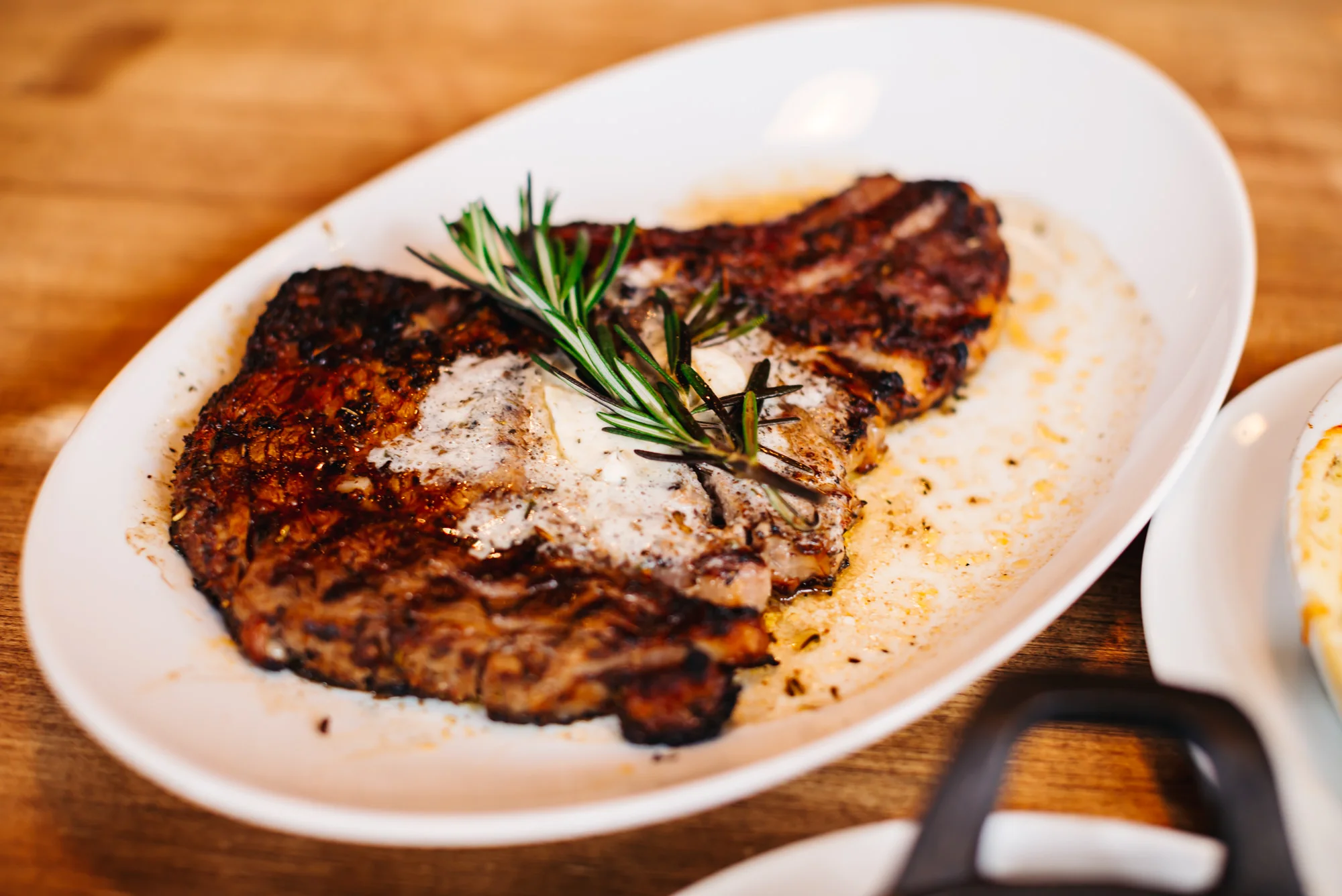 Excellent steak at Saltlik restaurant in downtown Banff