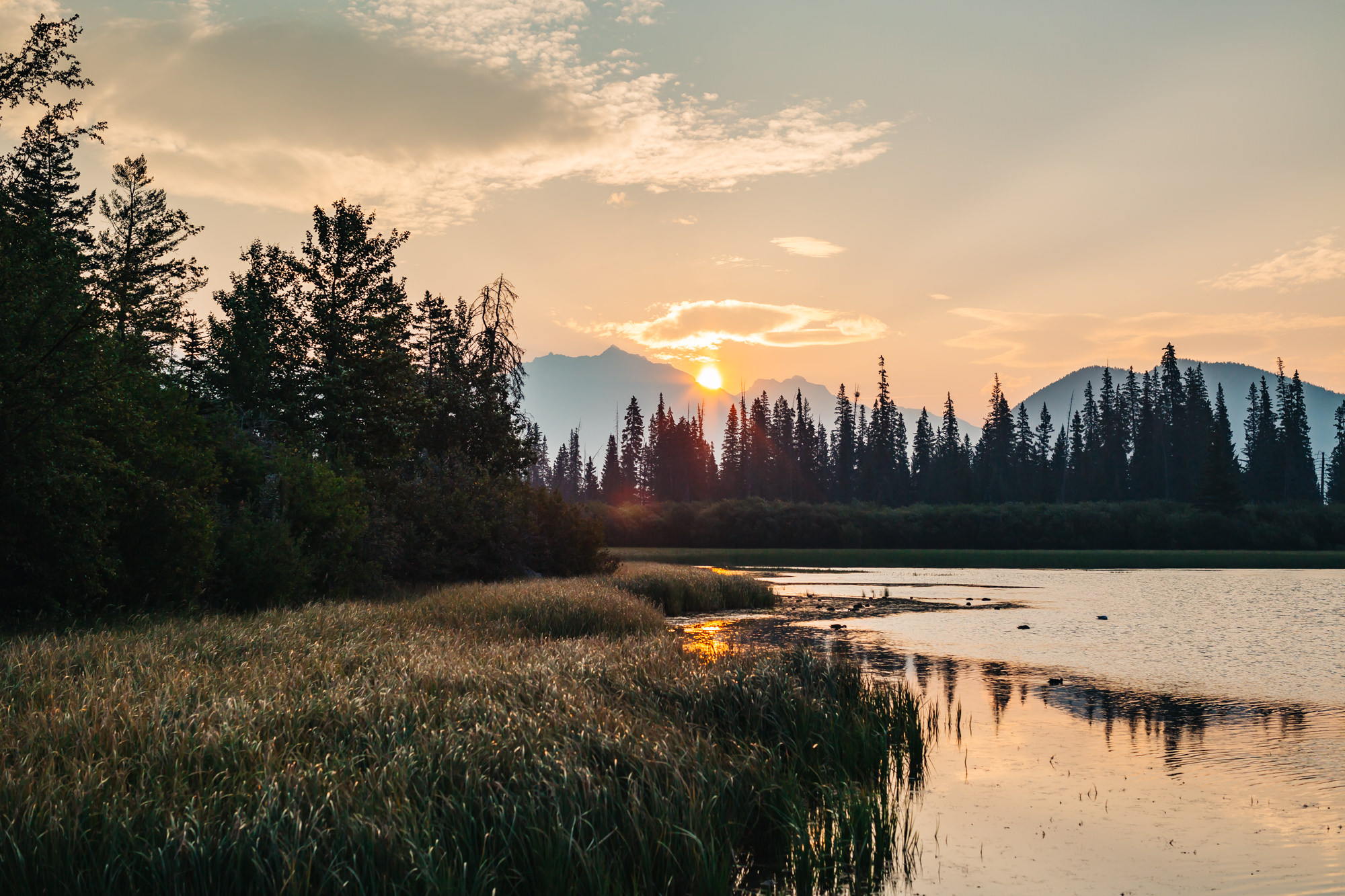 Sunrise at Vermilion Lakes Banff National Park