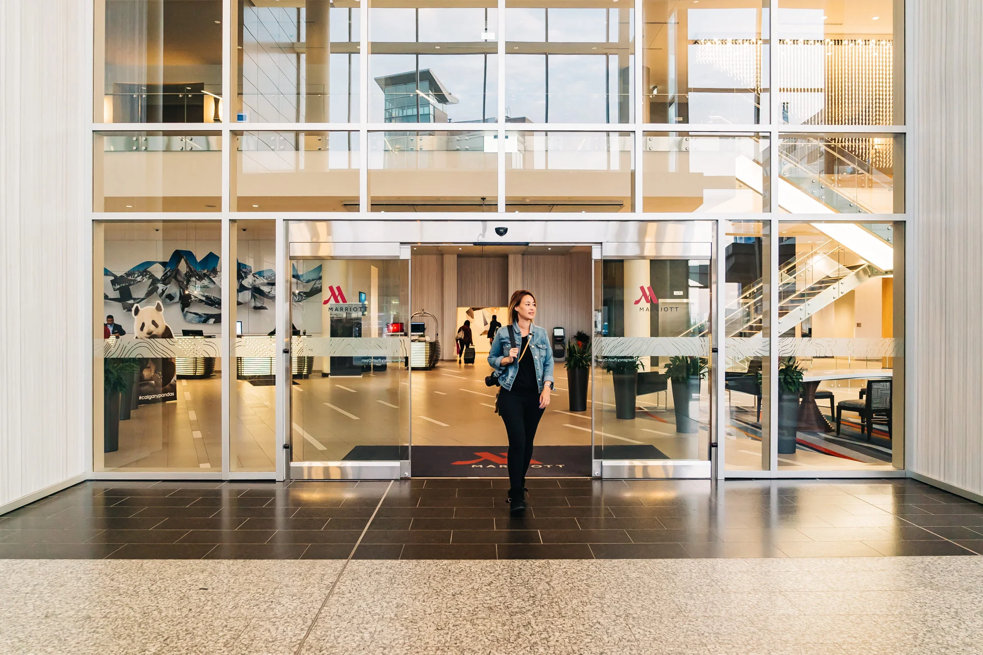 Entrance to Calgary Marriott Terminal Hotel
