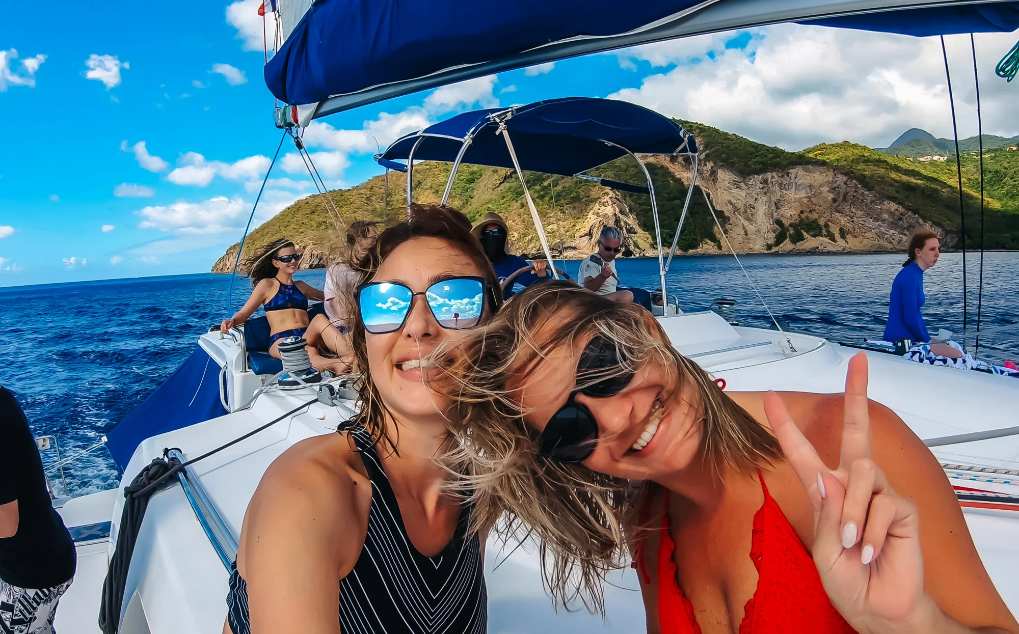 The Best Catamaran Excursion in Martinique Swimming with Sea Turtles!