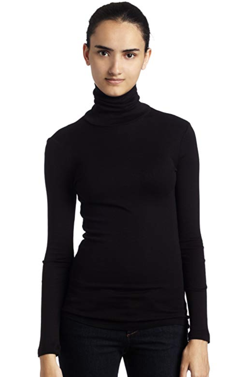 Splendid Women's 1x1 Long-Sleeve Turtleneck Sweater