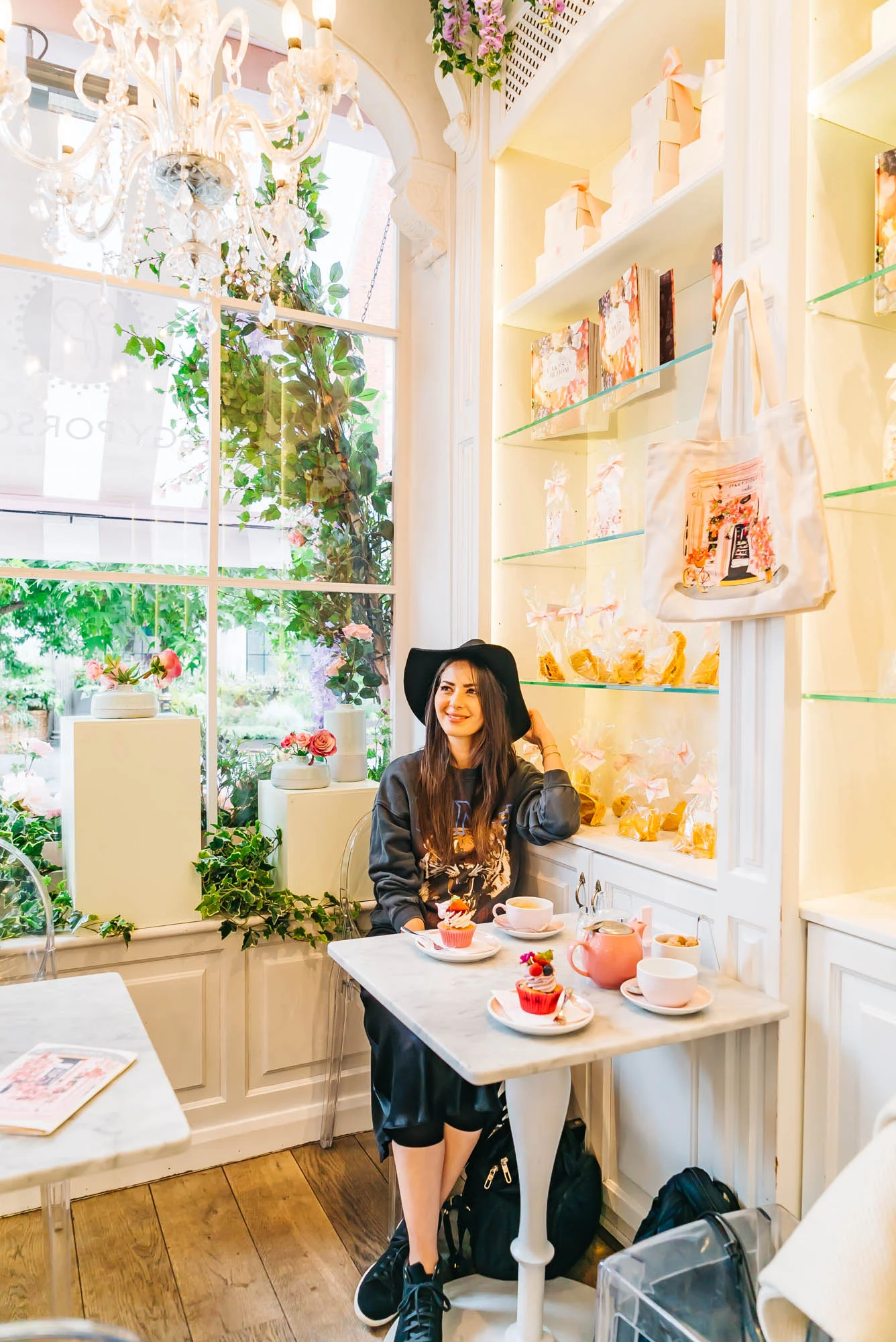 Such a cute cafe at Peggy Porschen in London