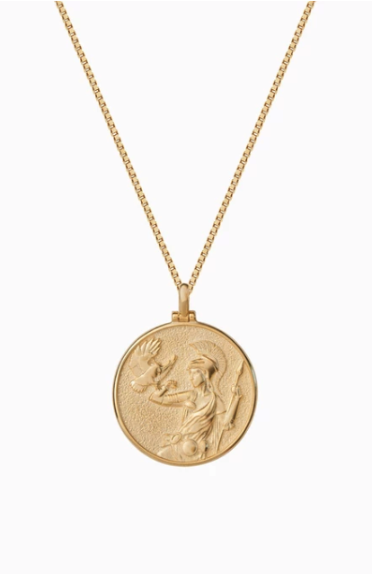 Awe Inspired Goddess Coin Necklace