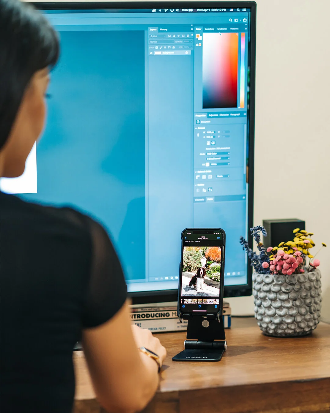 Phone Tablet Device Stand in black