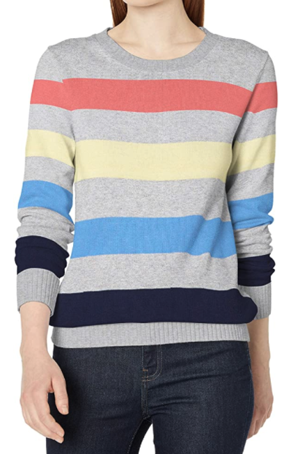 Amazon Essentials Striped Crewneck Sweater