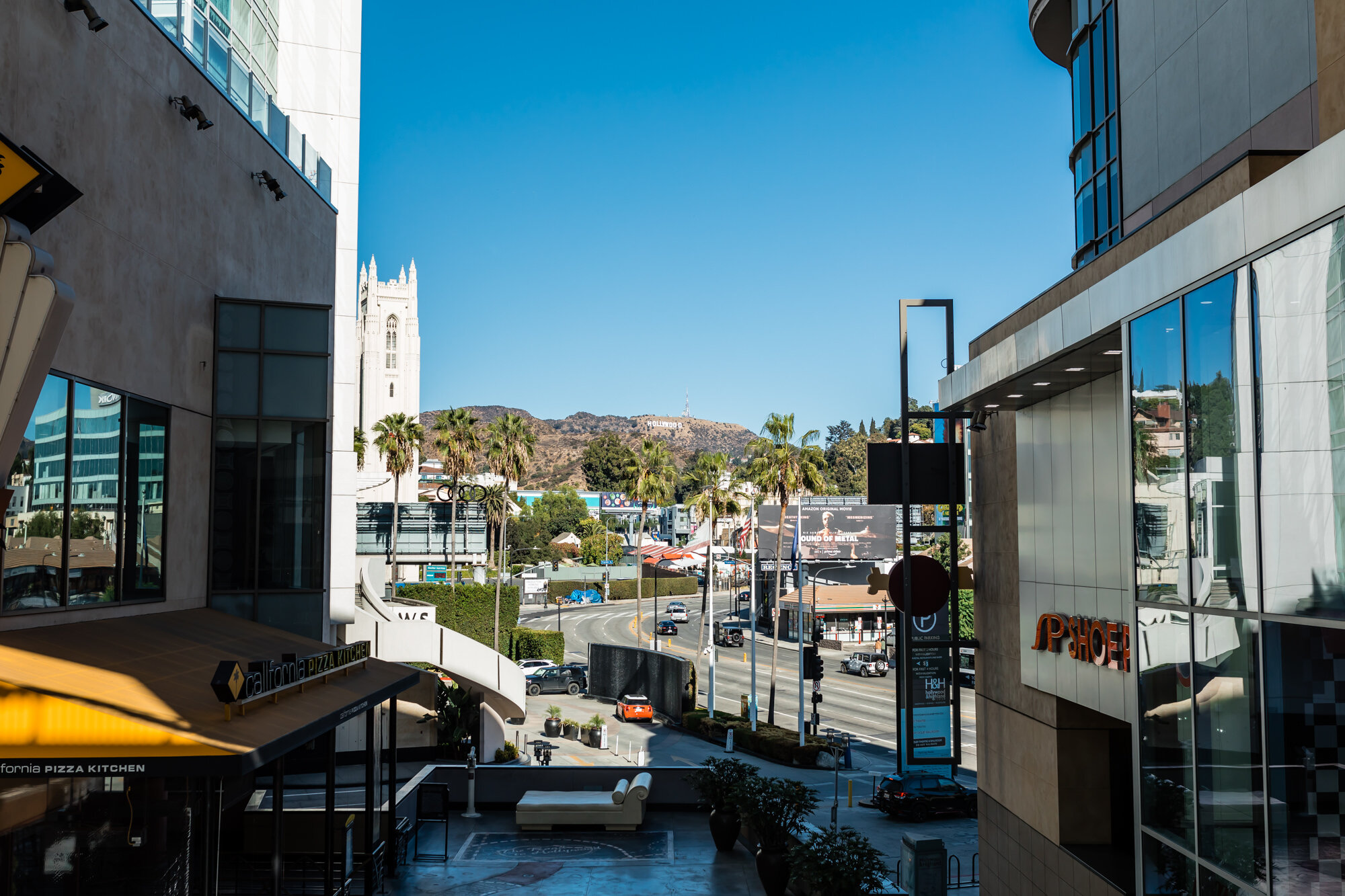 Hollywood sign from Hollywood &amp; Highland