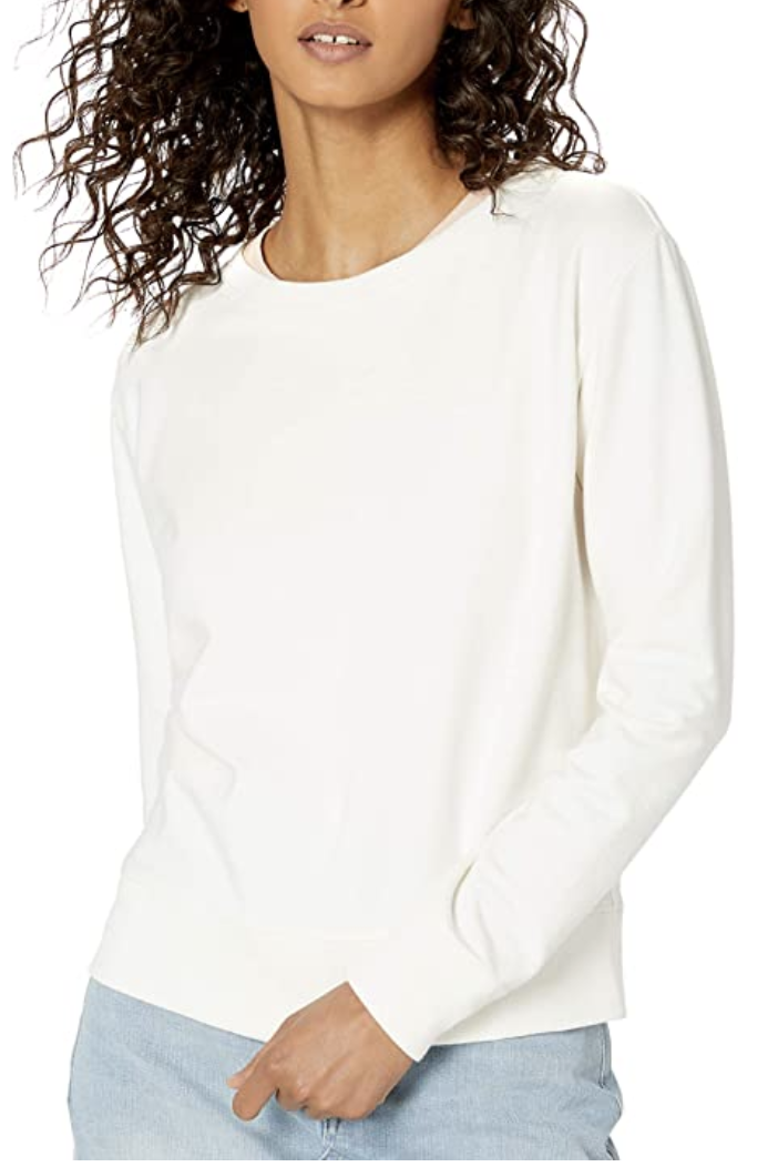 The Drop Annabelle Long-Sleeve Crew Neck Supersoft Stretch Pullover (Copy)