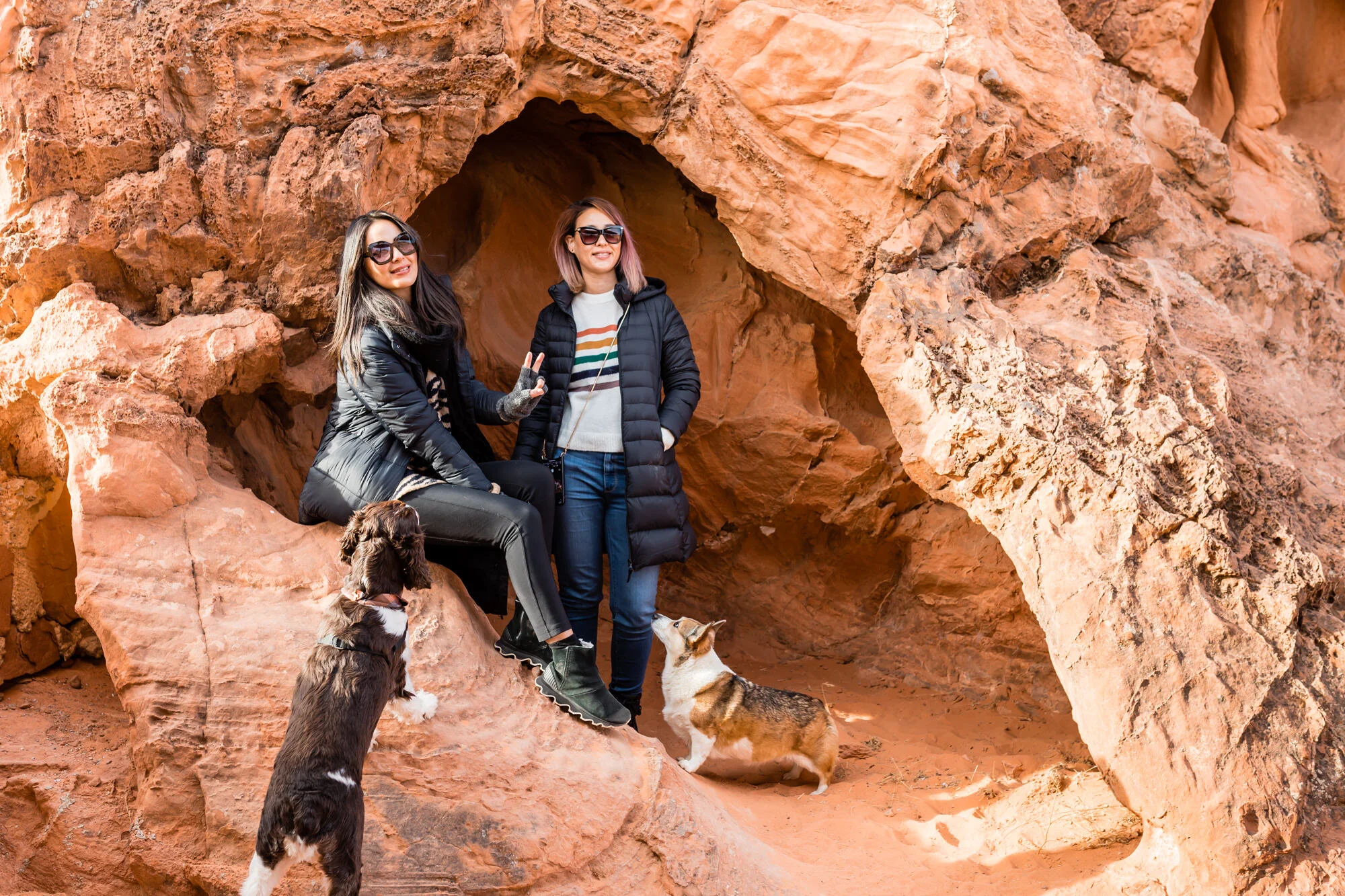Sorel Slouch Ankle Boots // Margaret O’Leary Wool Fingerless Gloves