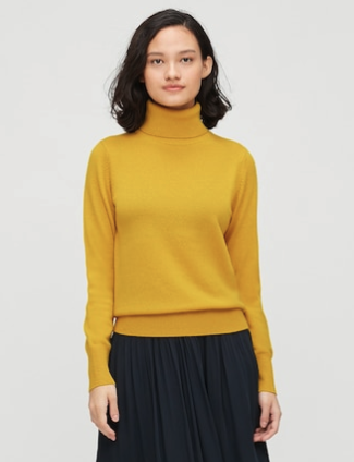 UNIQLO Yellow Turtle Neck